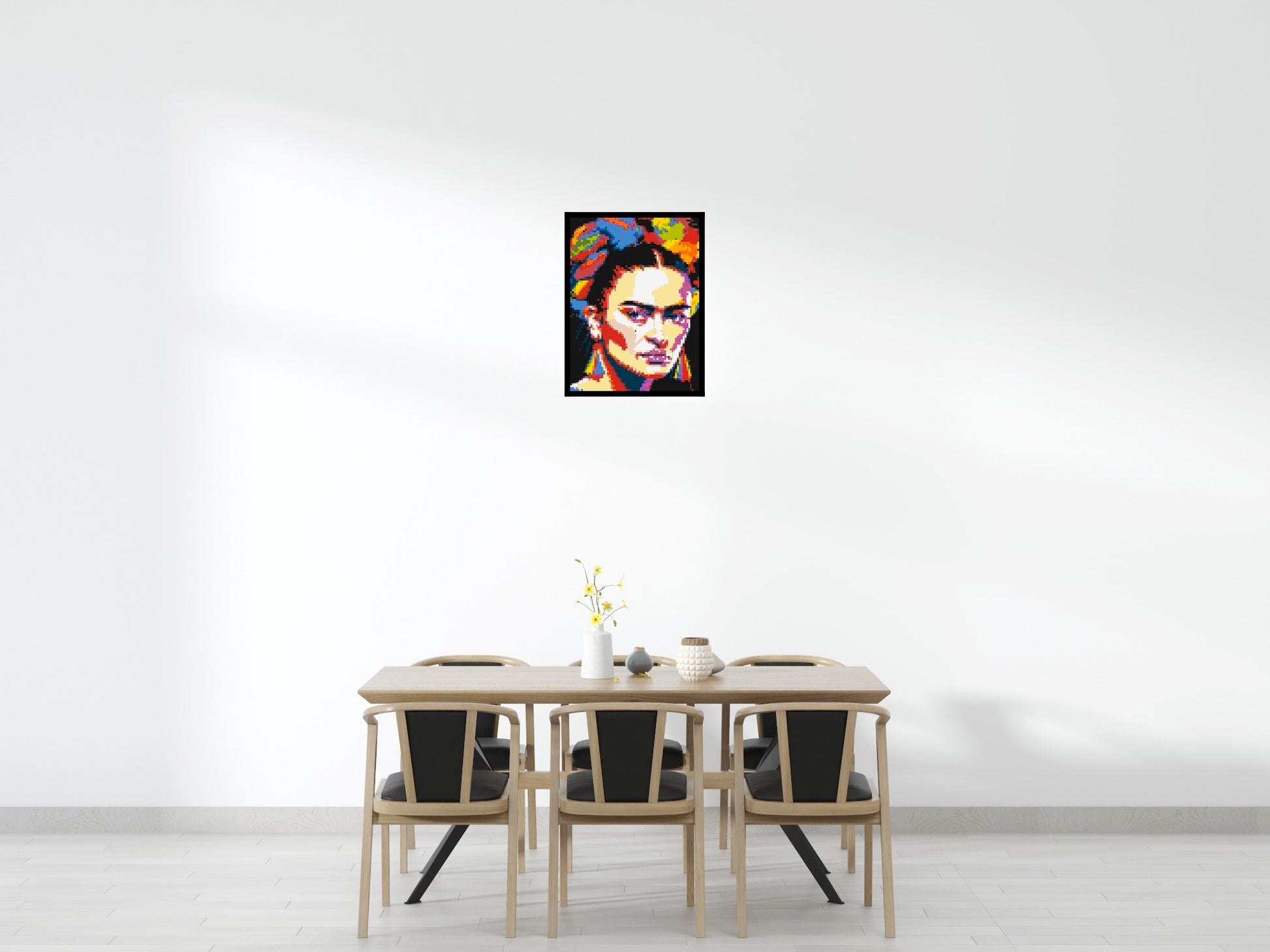 Frida Kahlo - Brick Art Mosaic Kit 3x4 scene with frame