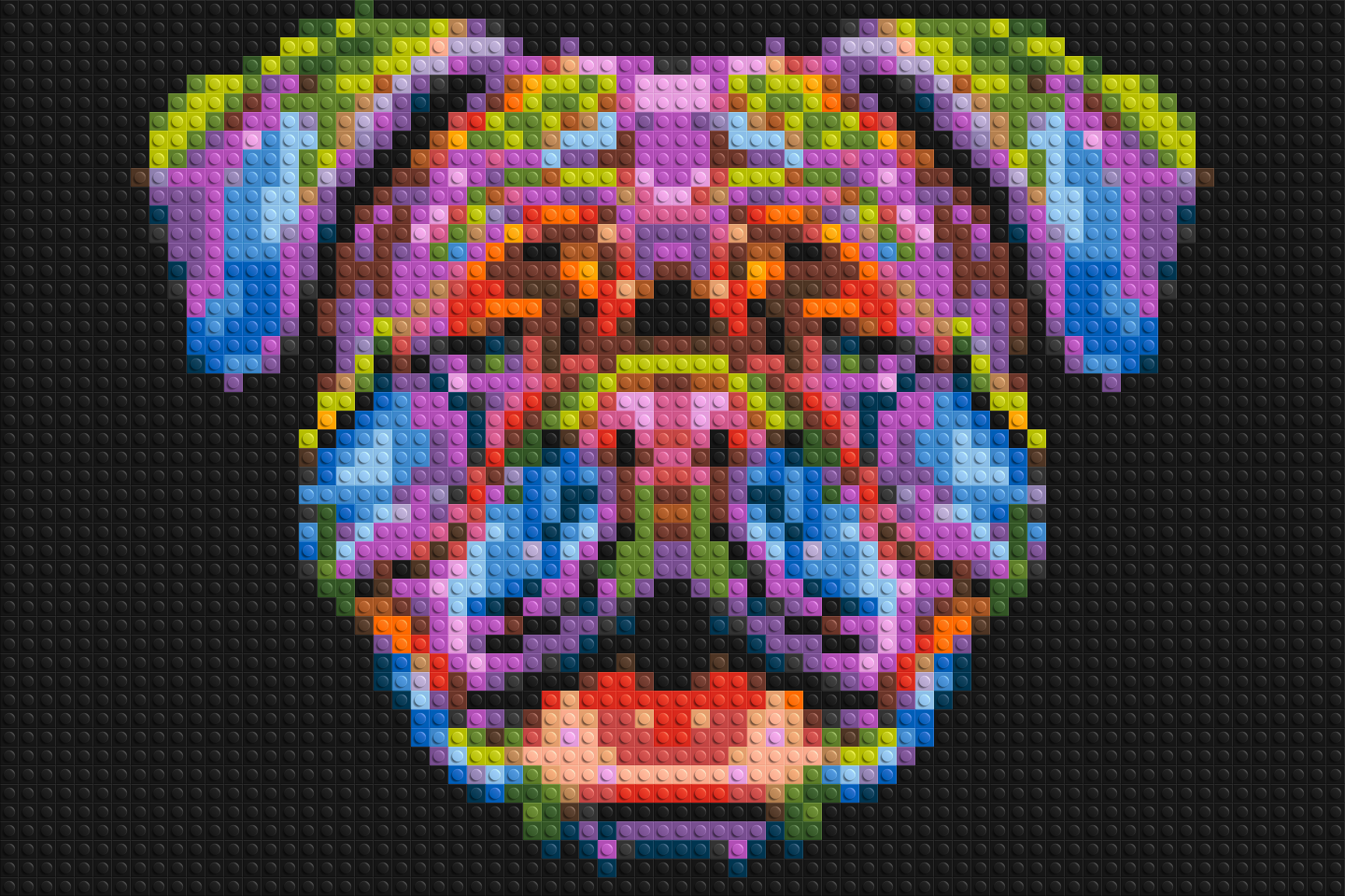 British Bulldog Colourful Pop Art - Brick Art Mosaic Kit 3x2 large