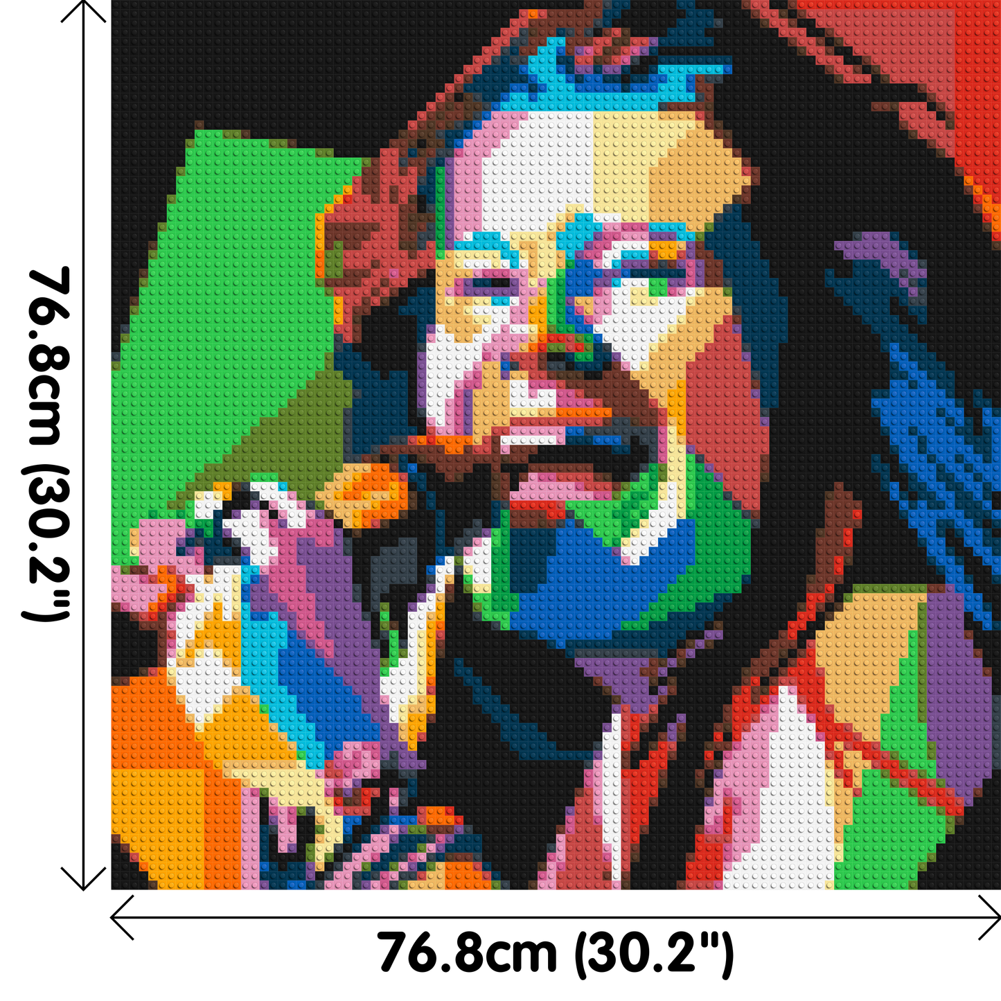 Janis Joplin - Brick Art Mosaic Kit 4x4 large