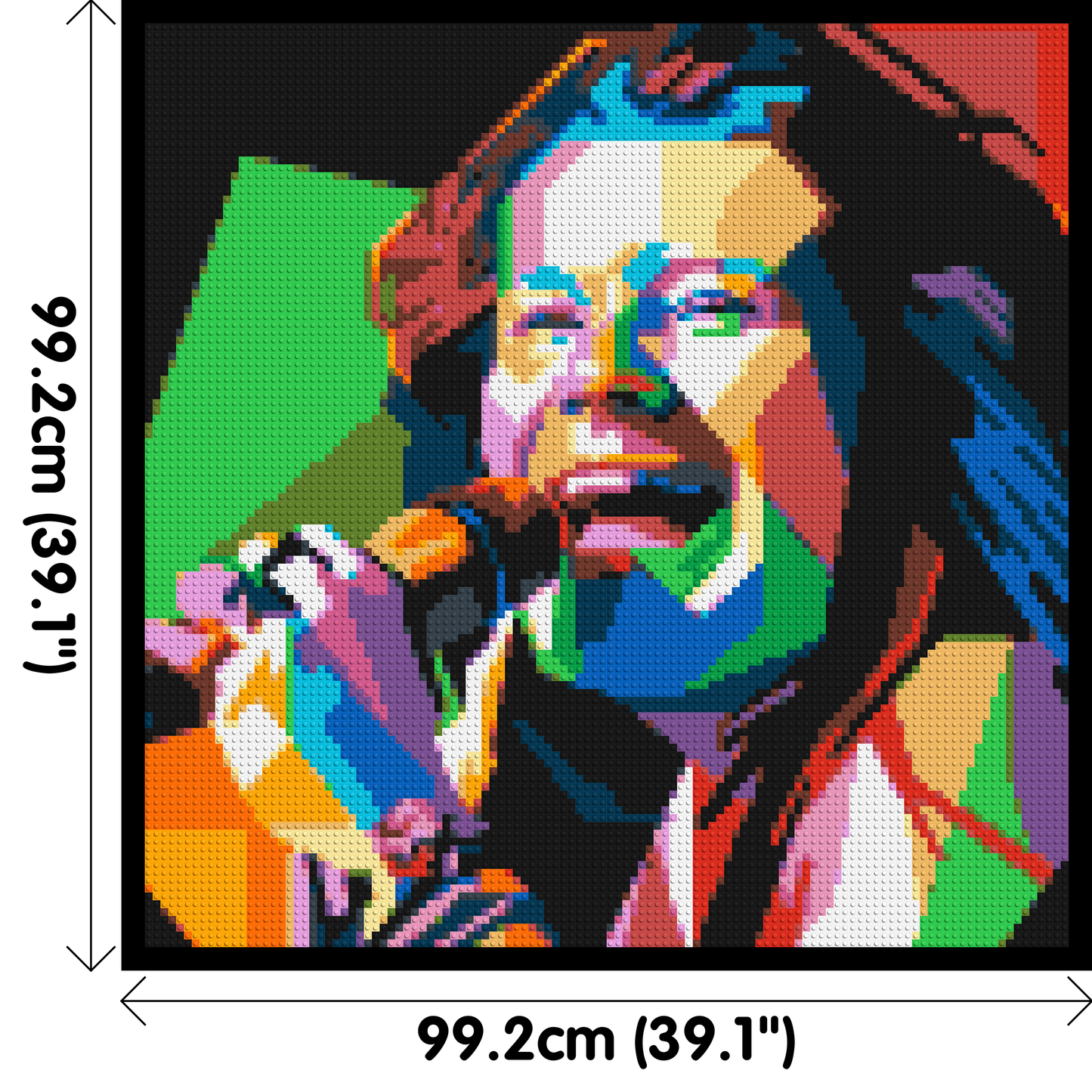 Janis Joplin - Brick Art Mosaic Kit 5x5 large