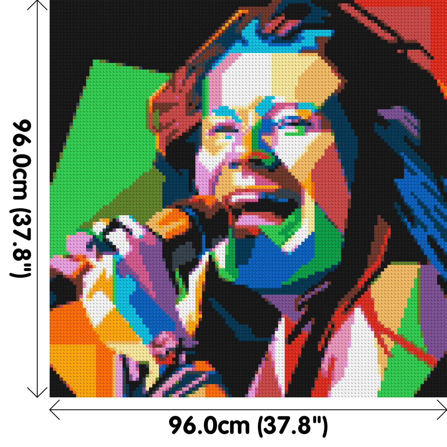 Janis Joplin - Brick Art Mosaic Kit 5x5 large