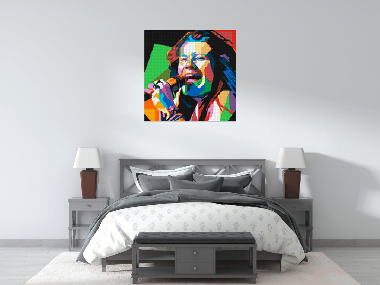 Janis Joplin - Brick Art Mosaic Kit 5x5 large