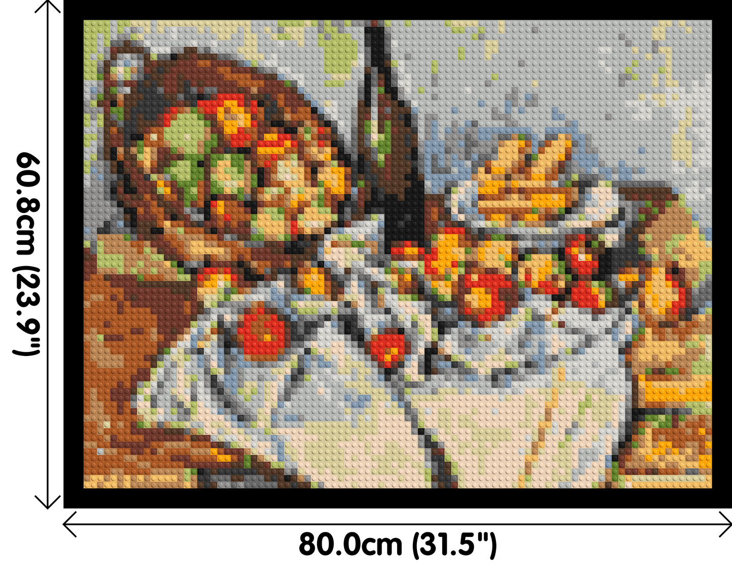 Basket of Apples by Paul Cézanne - Brick Art Mosaic Kit 4x3 large