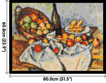Basket of Apples by Paul Cézanne - Brick Art Mosaic Kit 4x3 large