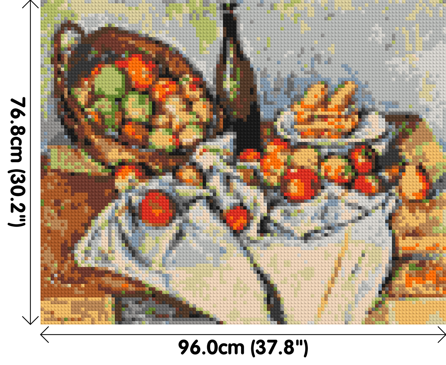 Basket of Apples by Paul Cézanne - Brick Art Mosaic Kit 5x4 large