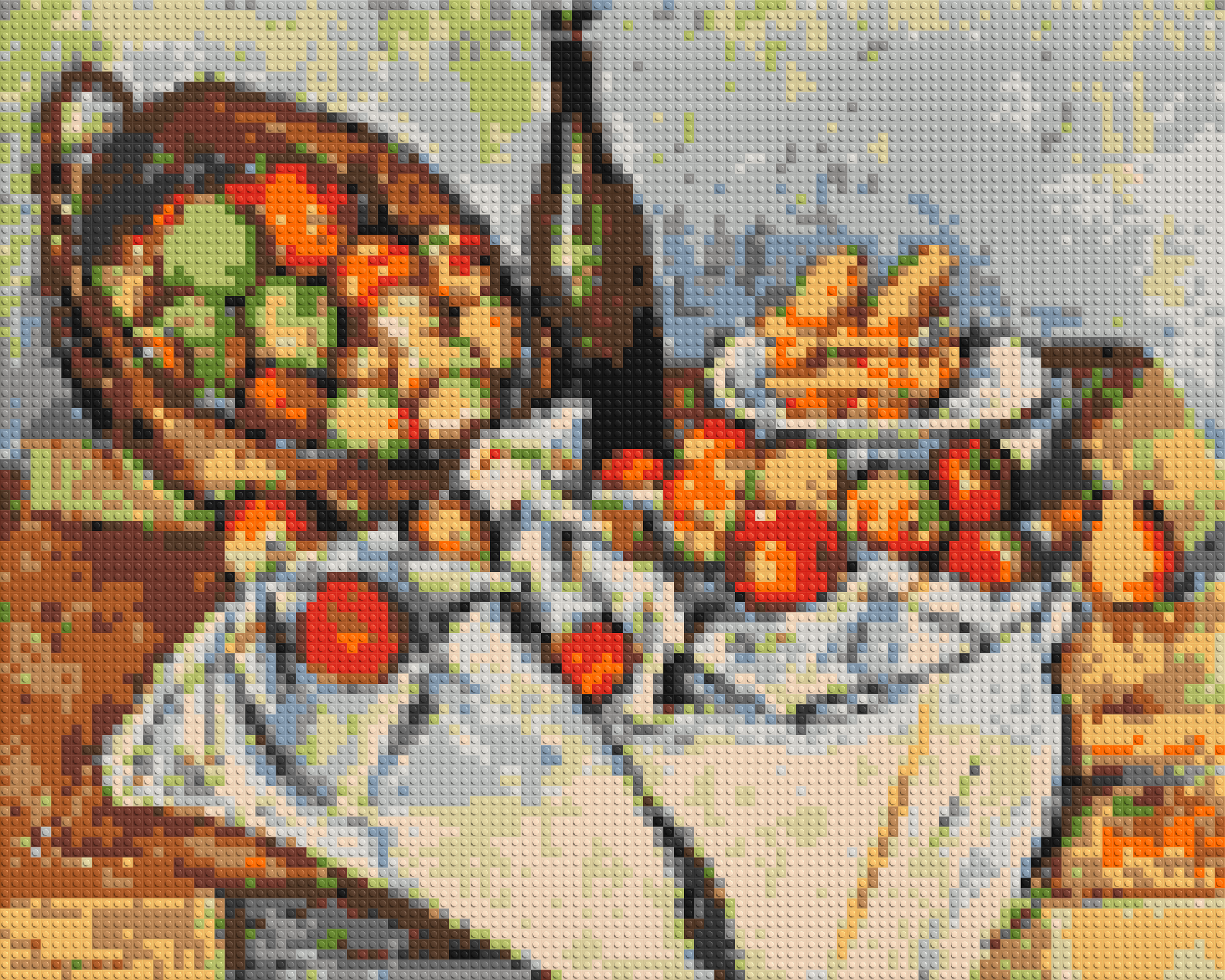 Basket of Apples by Paul Cézanne - Brick Art Mosaic Kit 5x4 large
