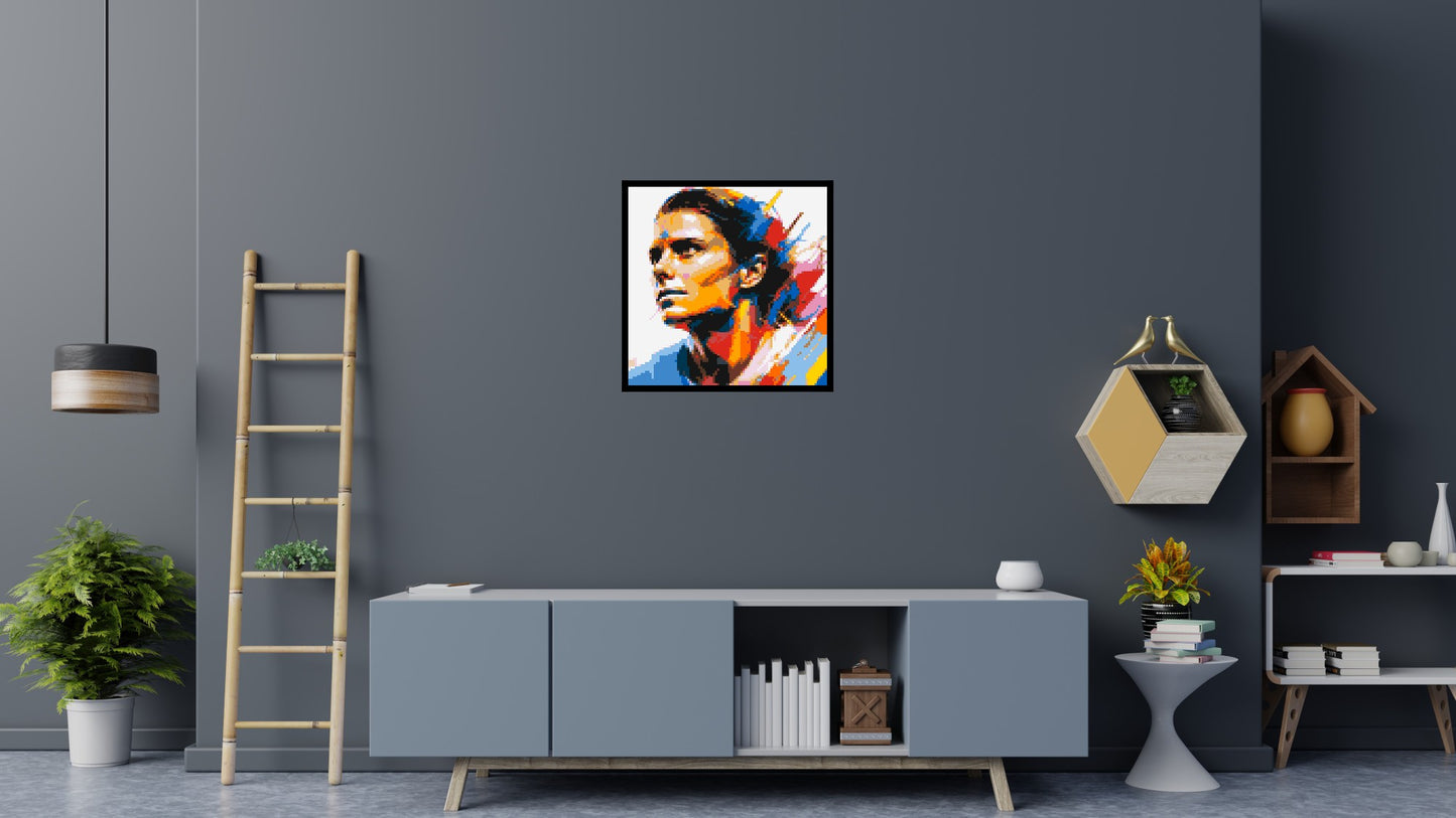 Mia Hamm - Brick Art Mosaic Kit 4x4 large