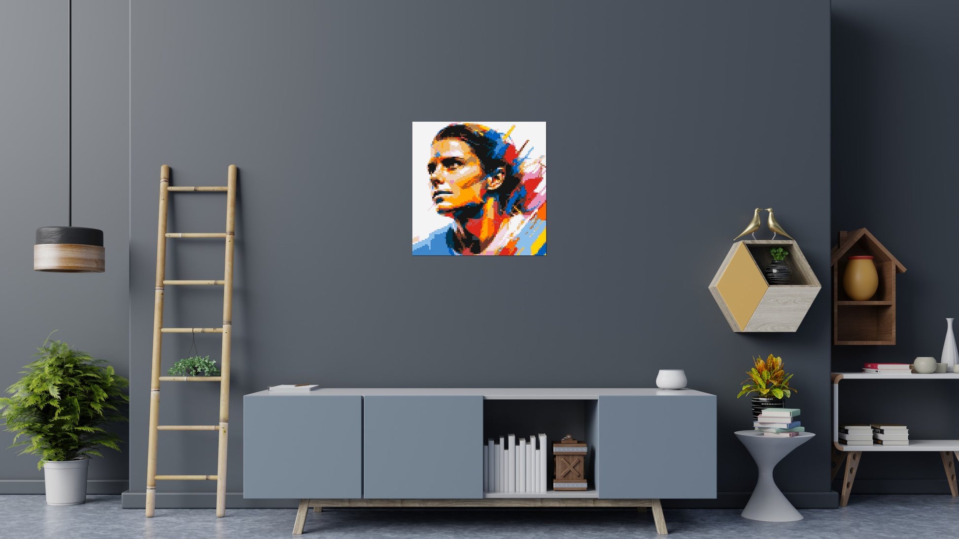 Mia Hamm - Brick Art Mosaic Kit 4x4 scene