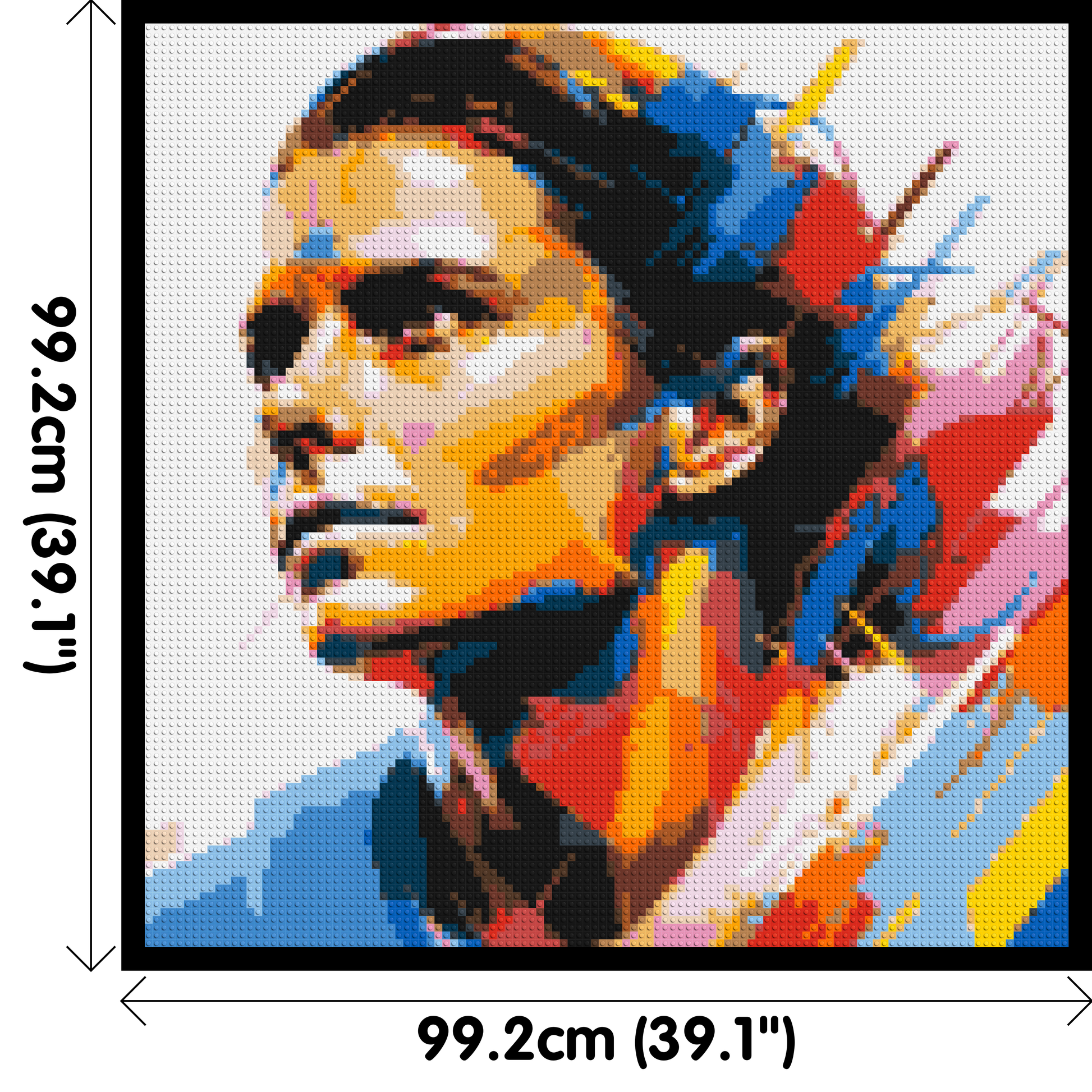 Mia Hamm - Brick Art Mosaic Kit 5x5 dimensions with frame