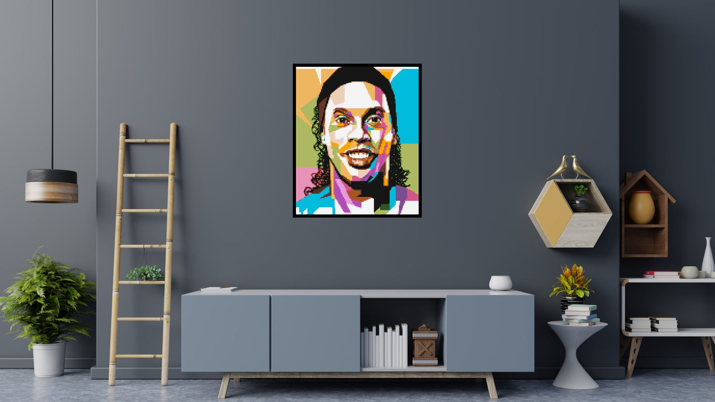 Ronaldinho Gaúcho - Brick Art Mosaic Kit 5x6 large