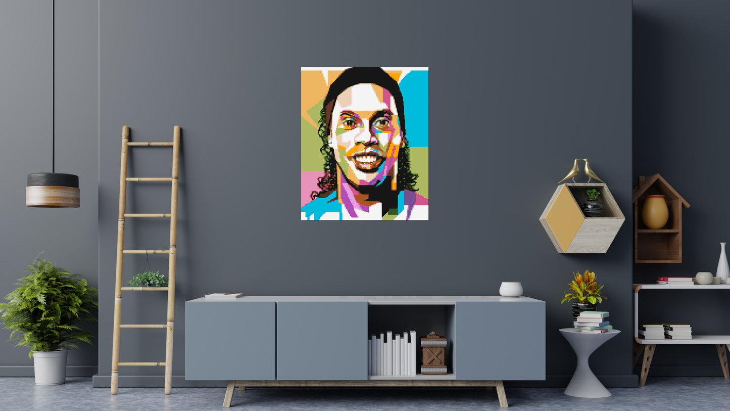 Ronaldinho Gaúcho - Brick Art Mosaic Kit 5x6 large