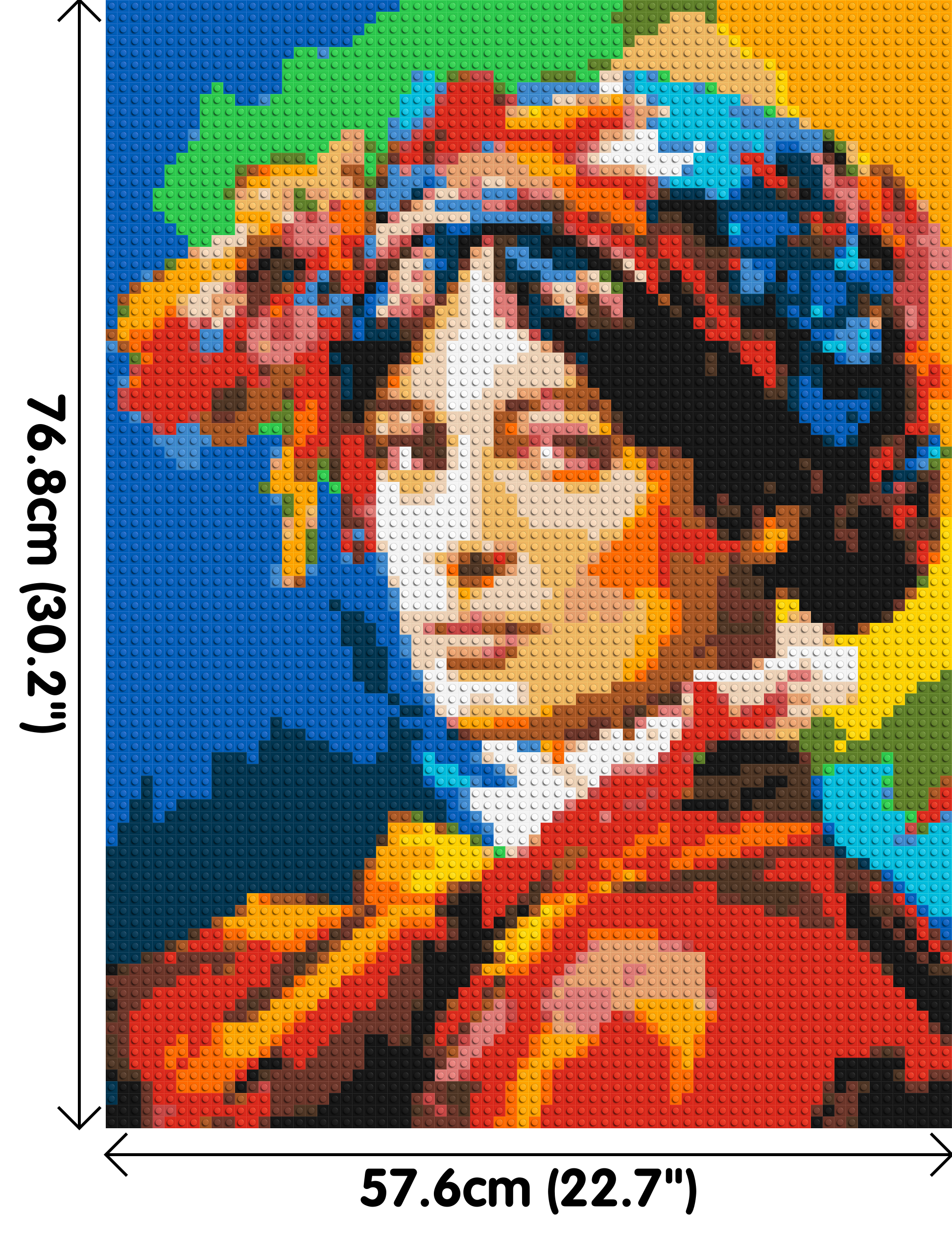 Jane Austen - Brick Art Mosaic Kit 3x4 dimensions