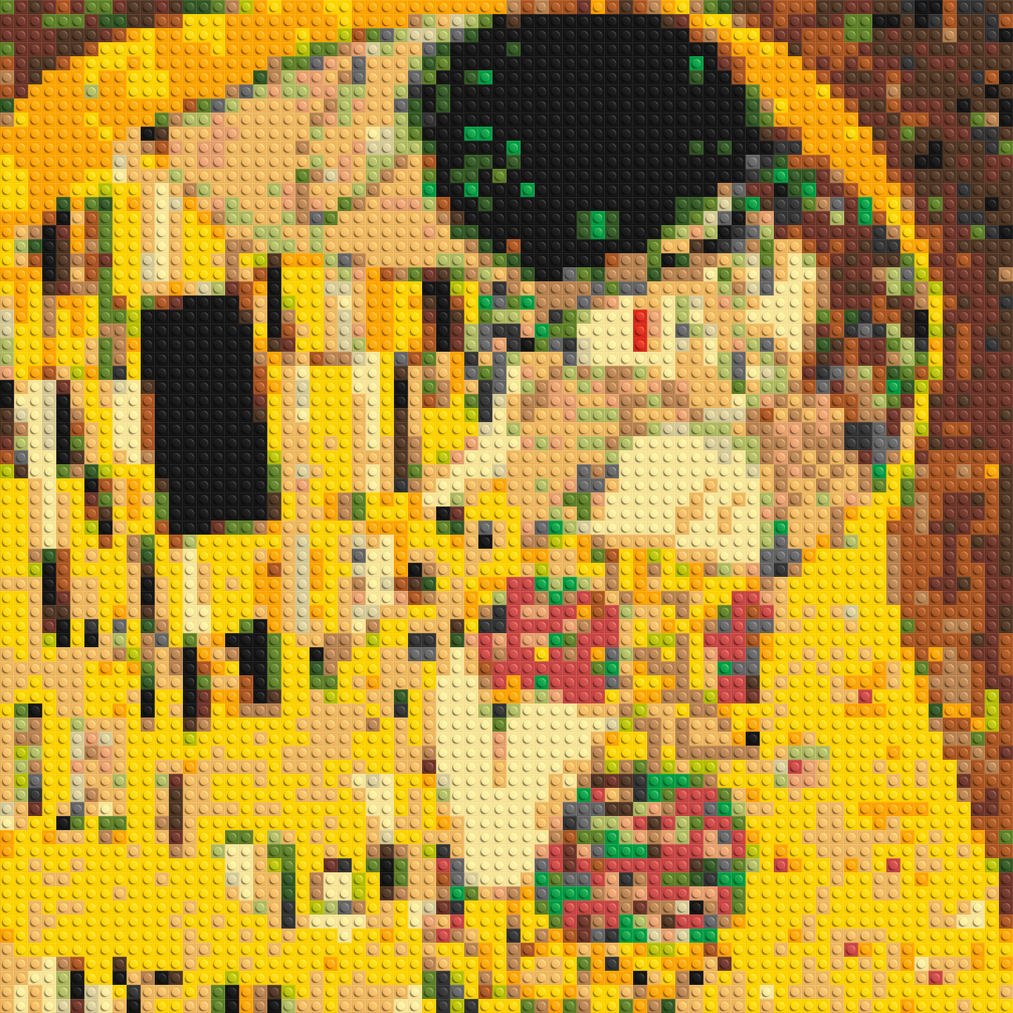 The Kiss by Gustav Klimt - Brick Art Mosaic Kit 3x3 large