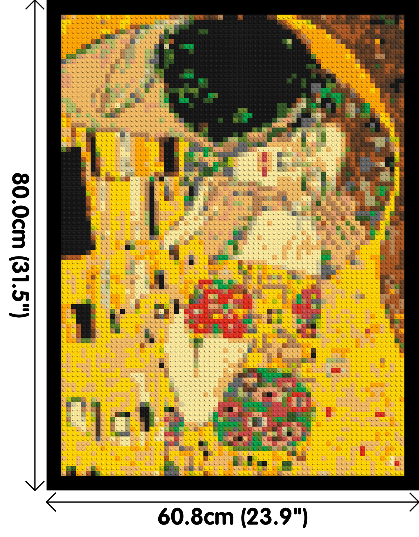 The Kiss by Gustav Klimt - Brick Art Mosaic Kit 3x4 large