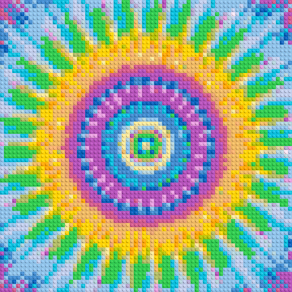 Abstract Pattern #4 - Brick Art Mosaic Kit 3x3 large