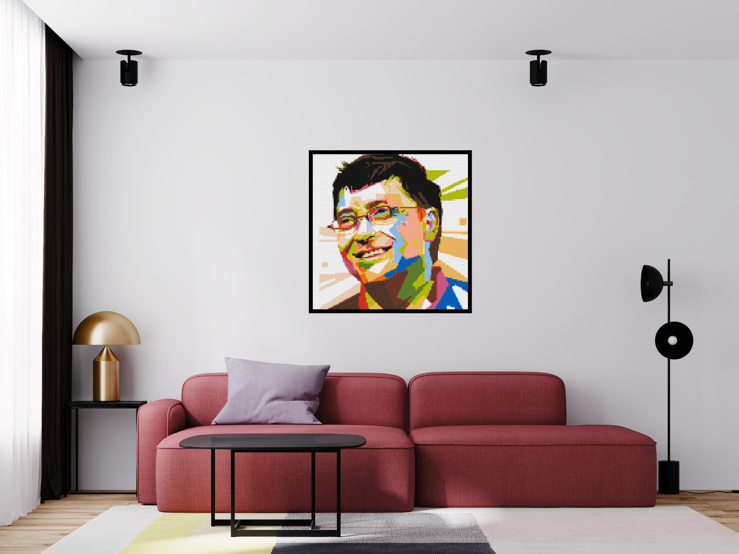 Bill Gates - Brick Art Mosaic Kit 5x5 large