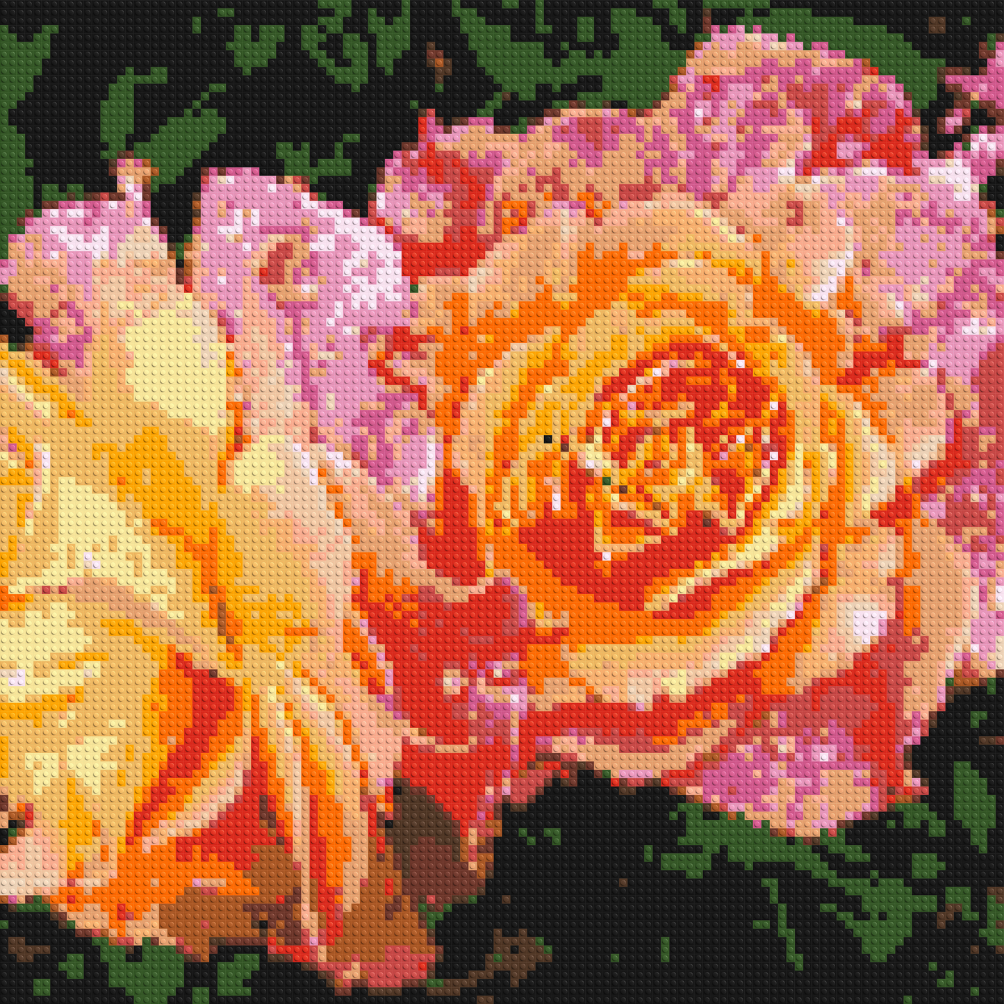 Roses - Brick Art Mosaic Kit 5x5 large