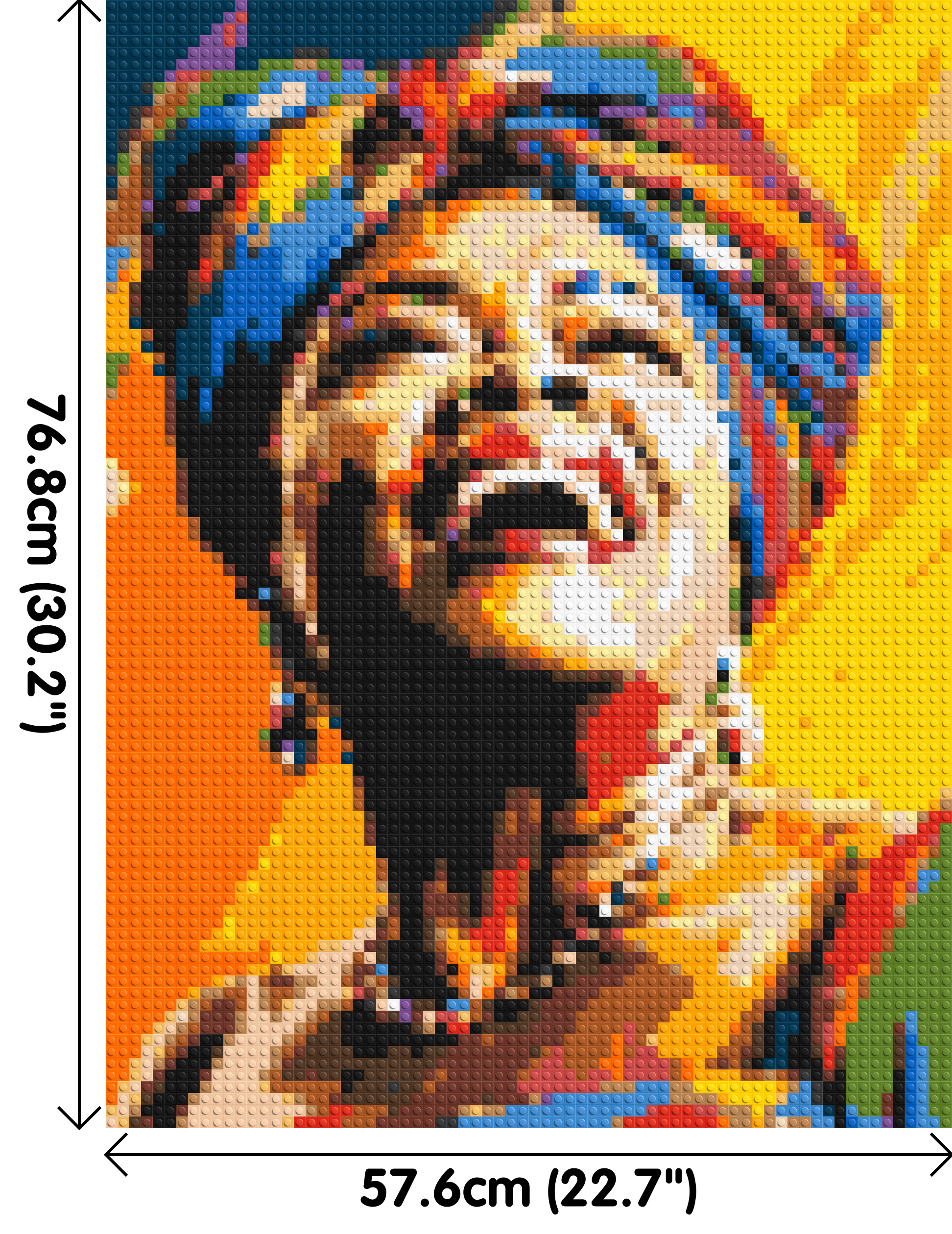 Maya Angelou - Brick Art Mosaic Kit 3x4 dimensions