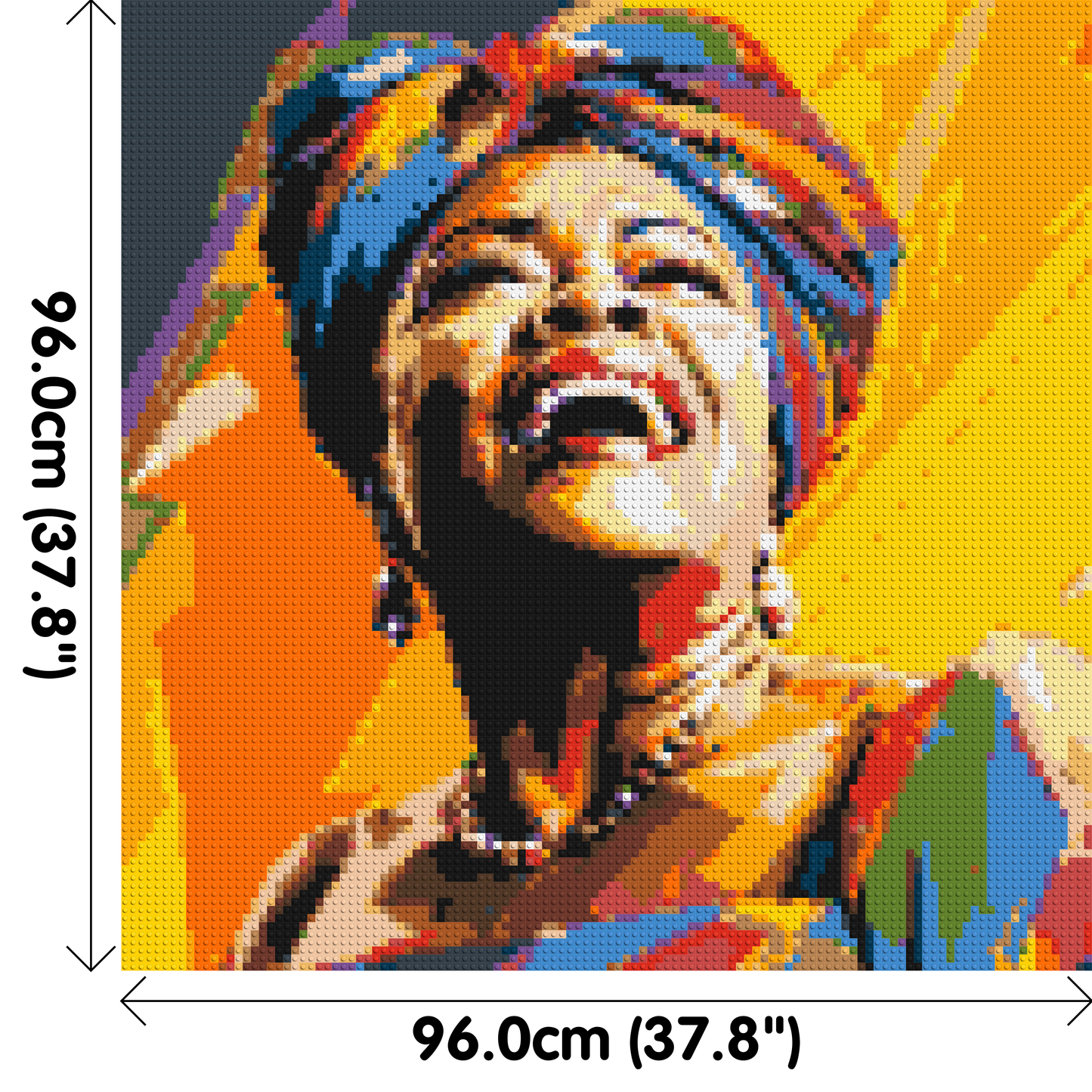 Maya Angelou - Brick Art Mosaic Kit 5x5 large