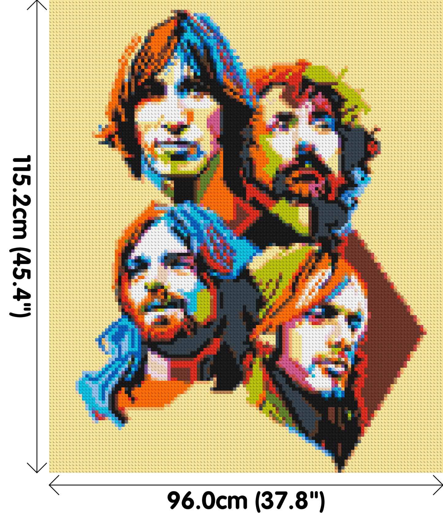 Pink Floyd - Brick Art Mosaic Kit 5x6 large