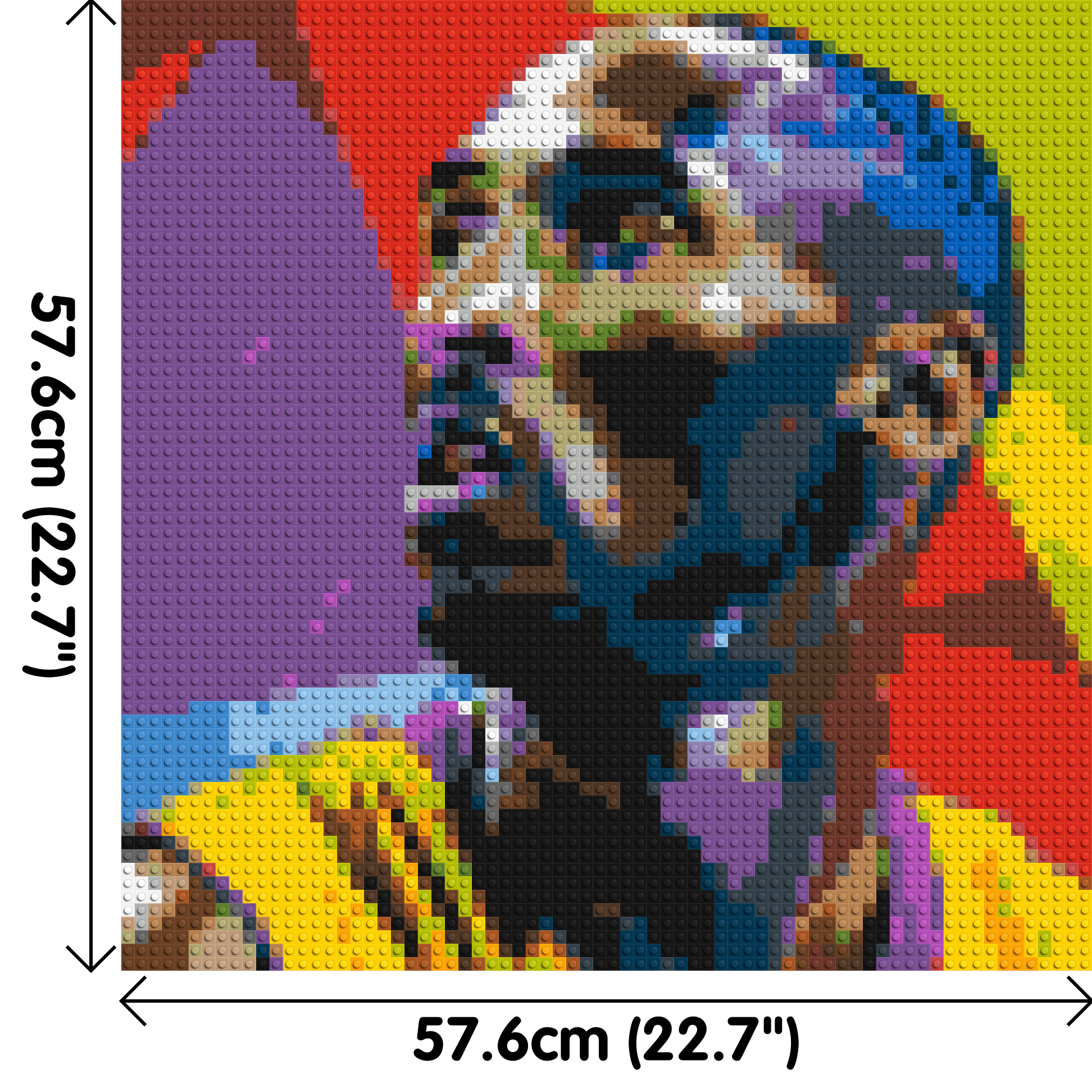 Kobe Bryant - Brick Art Mosaic Kit 3x3 dimensions