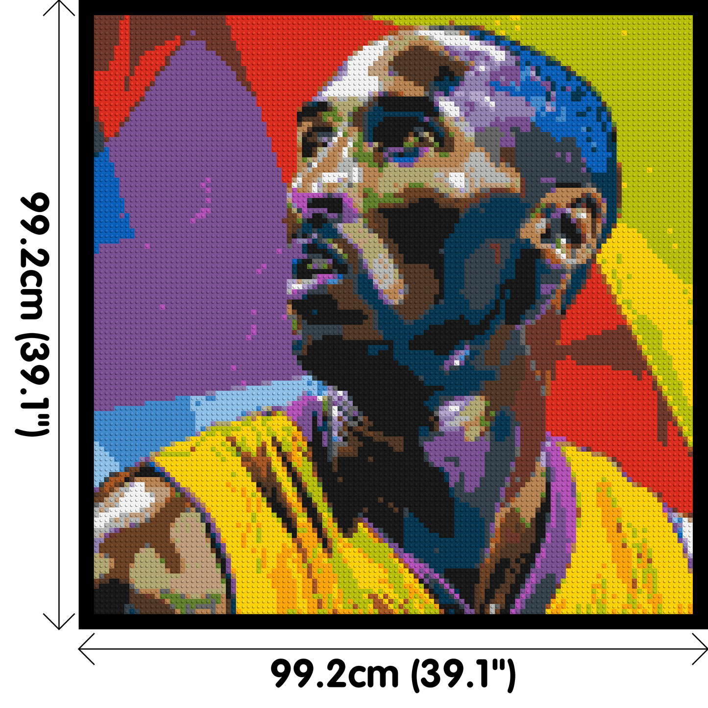 Kobe Bryant - Brick Art Mosaic Kit 5x5 large