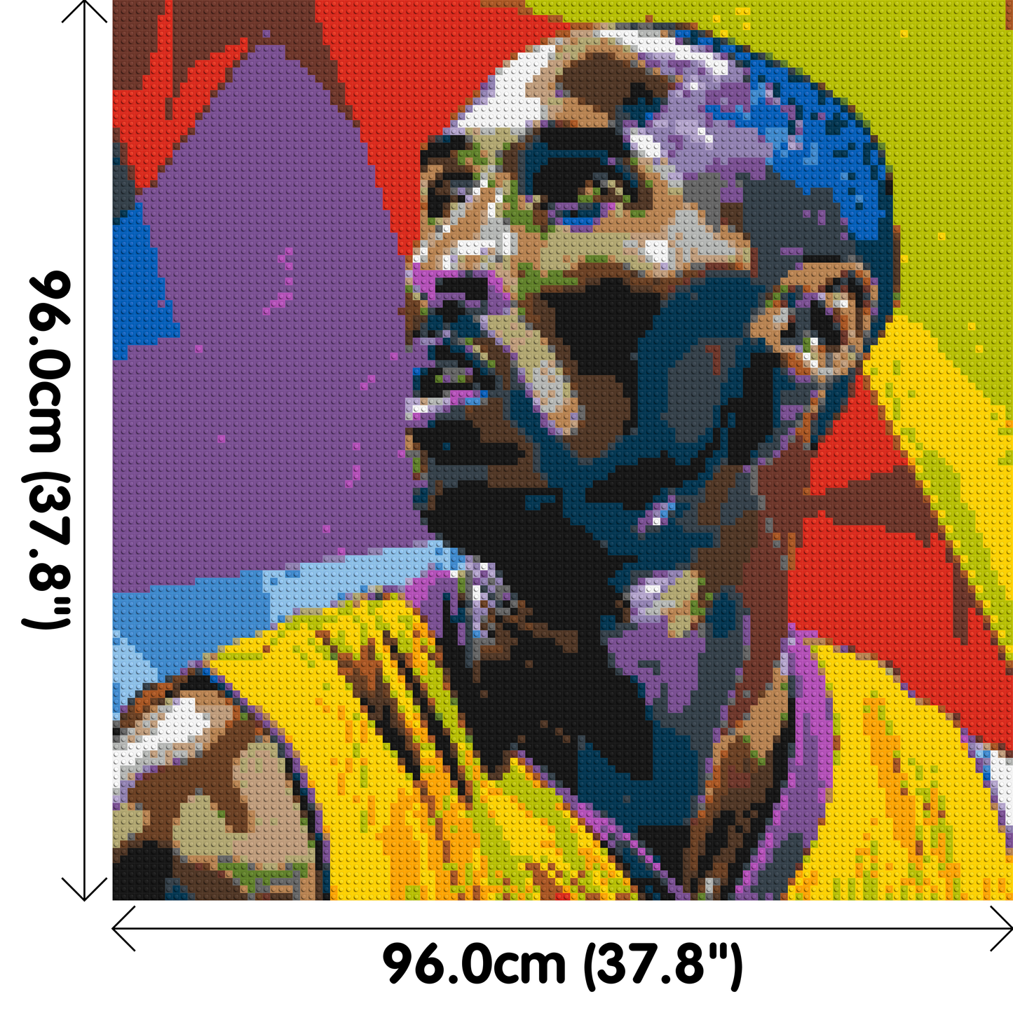 Kobe Bryant - Brick Art Mosaic Kit 5x5 large