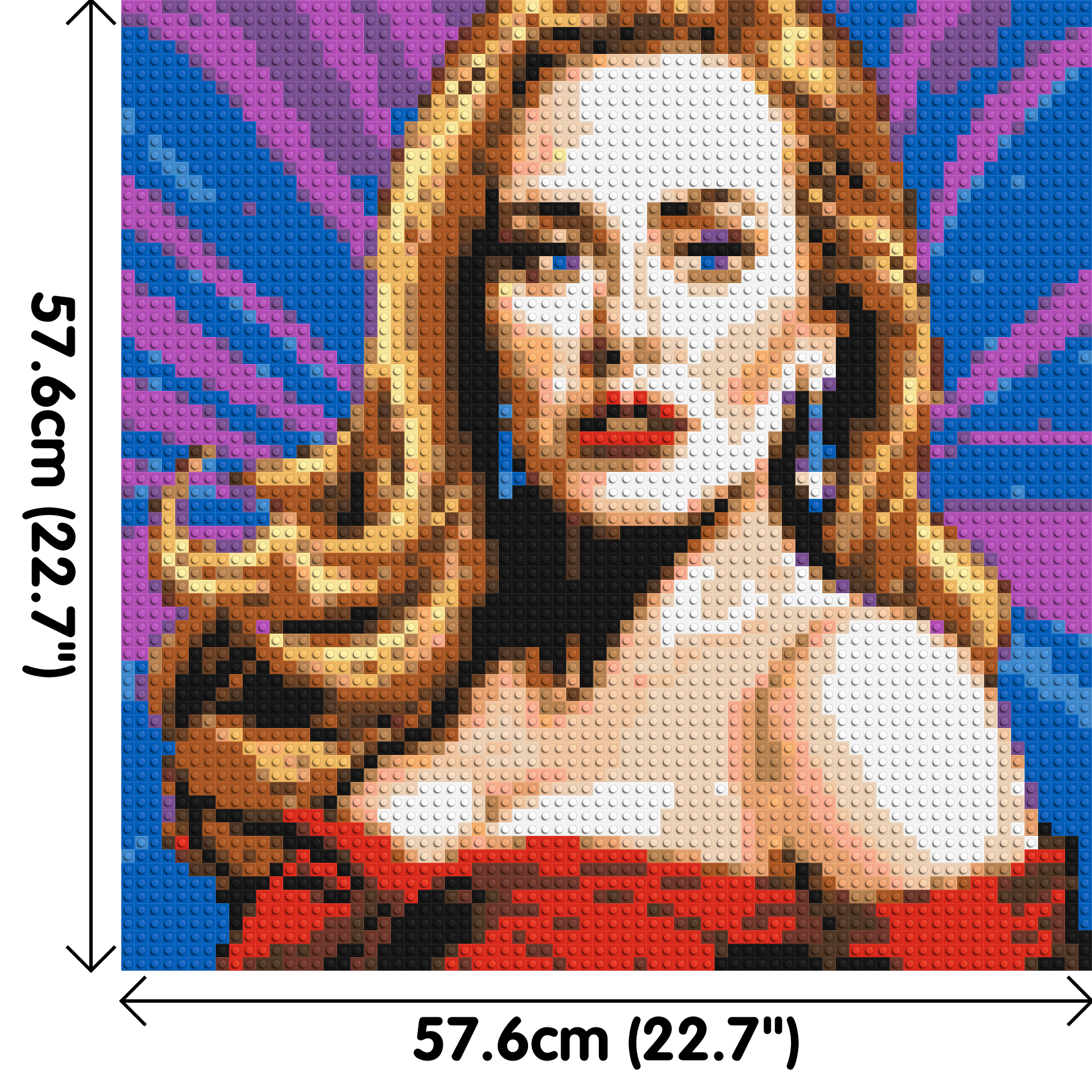 Adele - Brick Art Mosaic Kit 3x3 dimensions