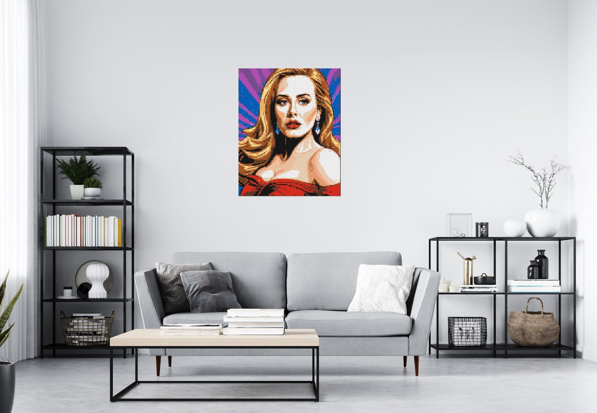 Adele - Brick Art Mosaic Kit 4x5 scene