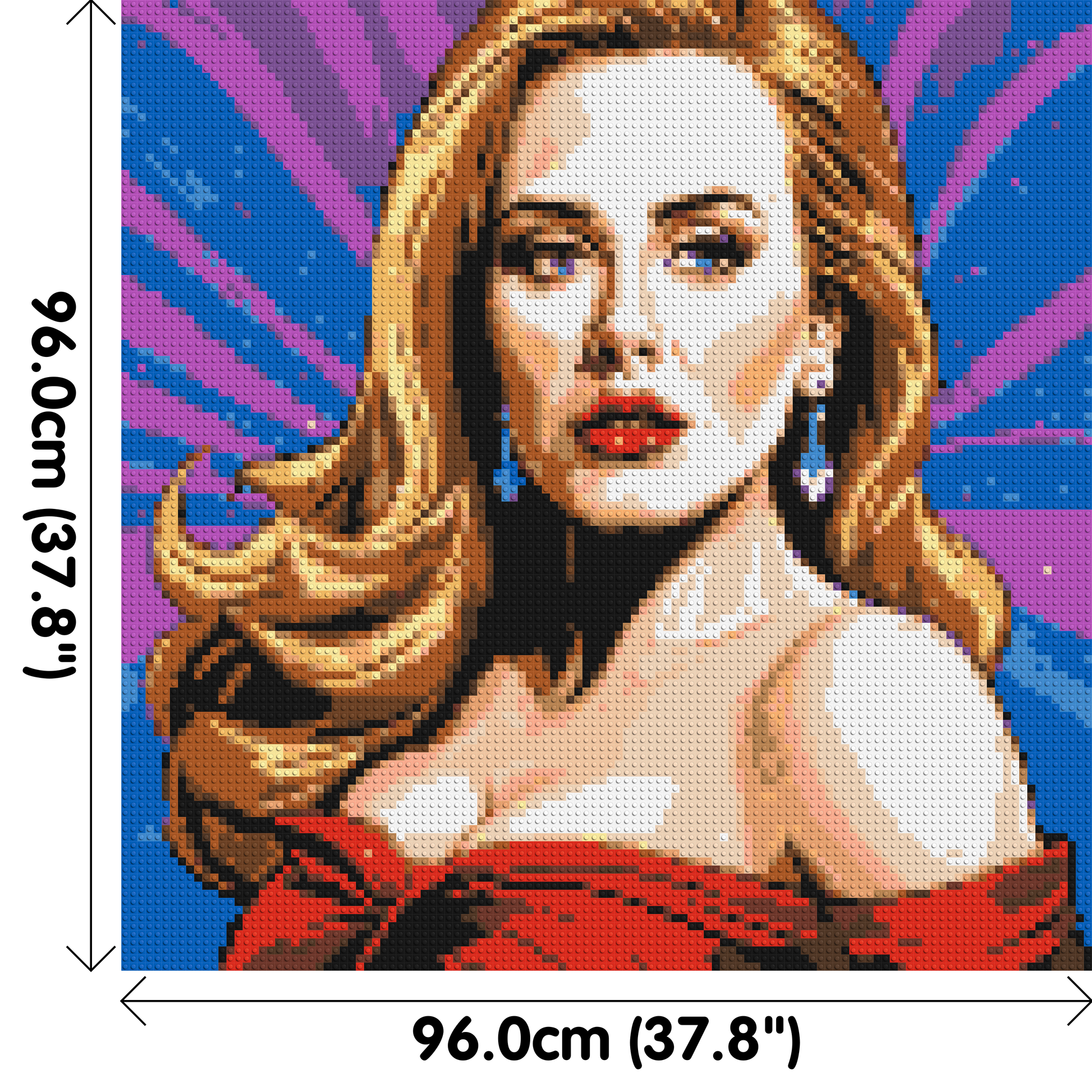 Adele - Brick Art Mosaic Kit 5x5 dimensions