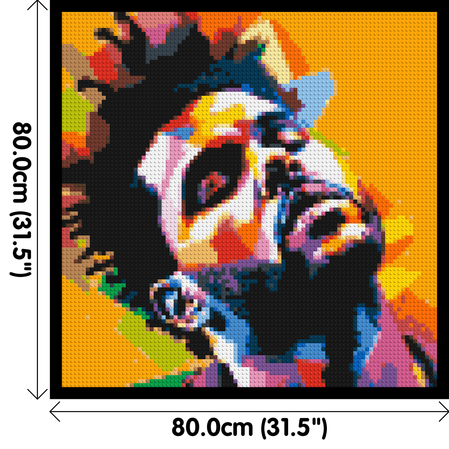 The Weeknd - Brick Art Mosaic Kit 4x4 large