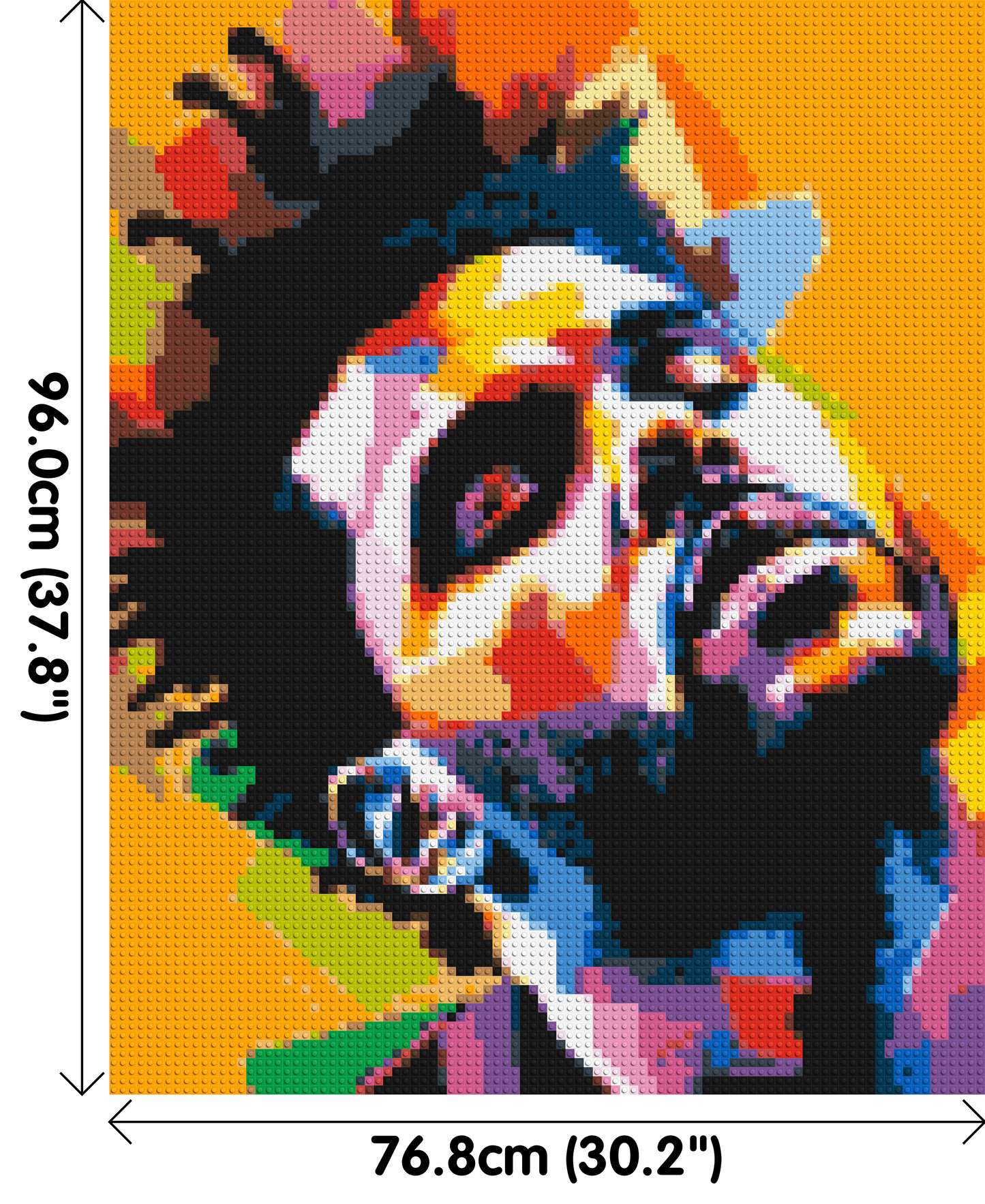 The Weeknd - Brick Art Mosaic Kit 4x5 large