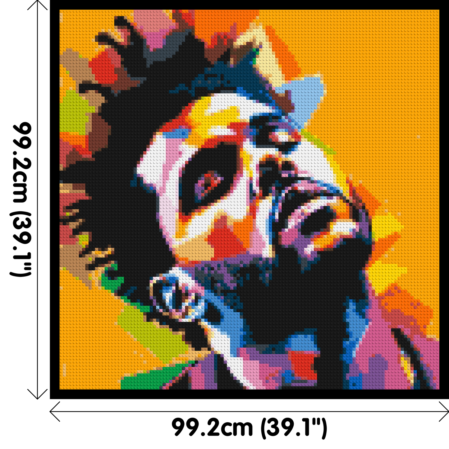 The Weeknd - Brick Art Mosaic Kit 5x5 large