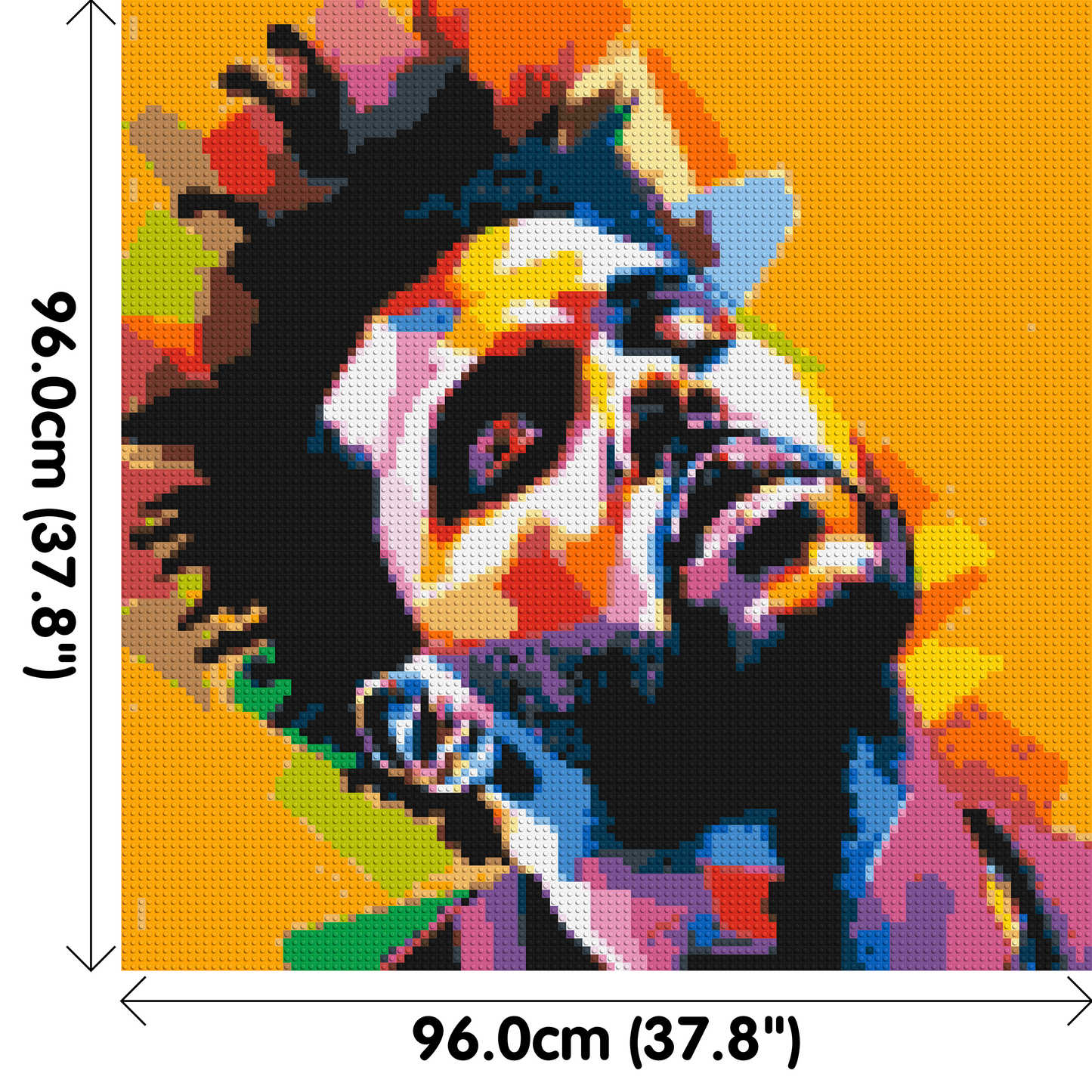 The Weeknd - Brick Art Mosaic Kit 5x5 large