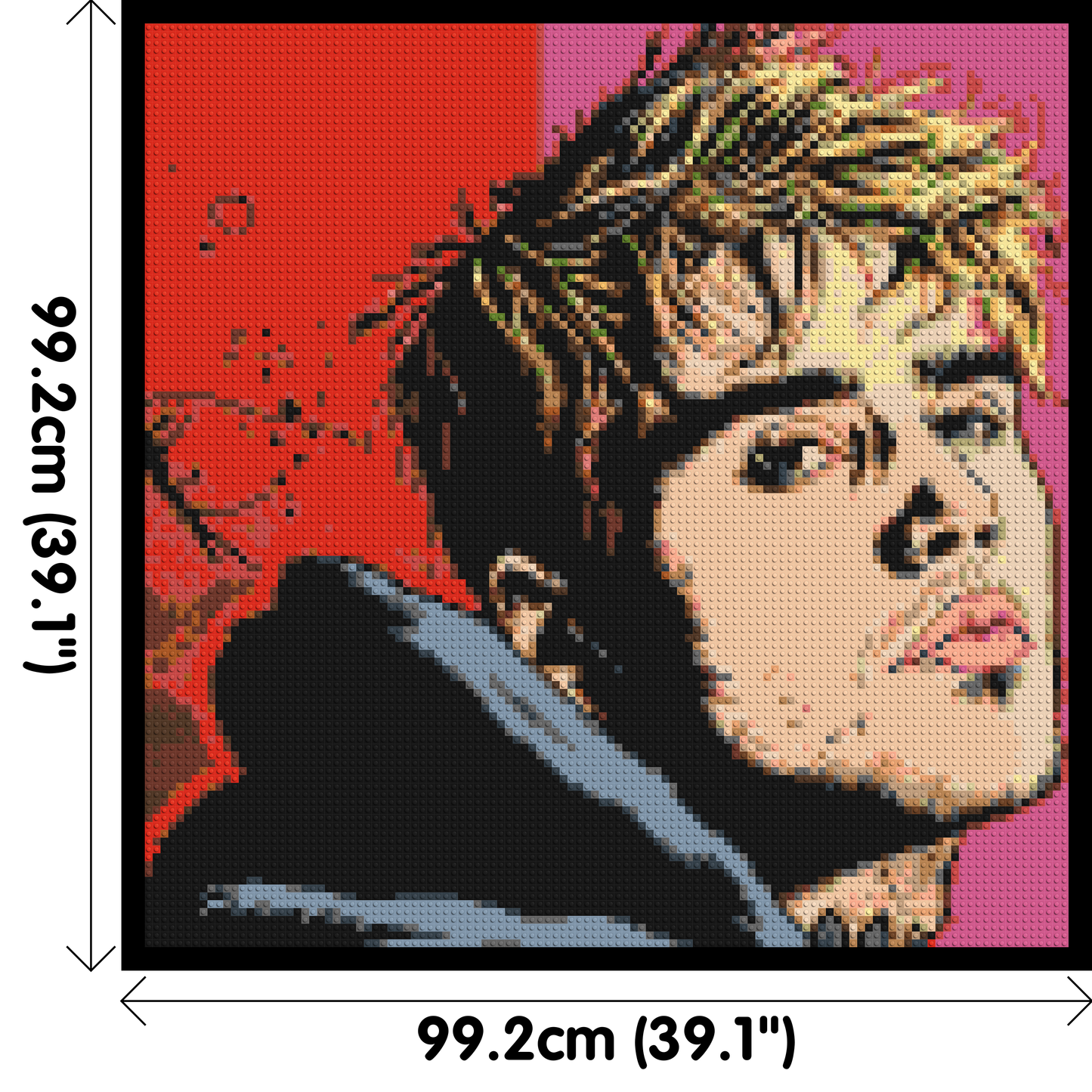 Justin Bieber - Brick Art Mosaic Kit 5x5 large