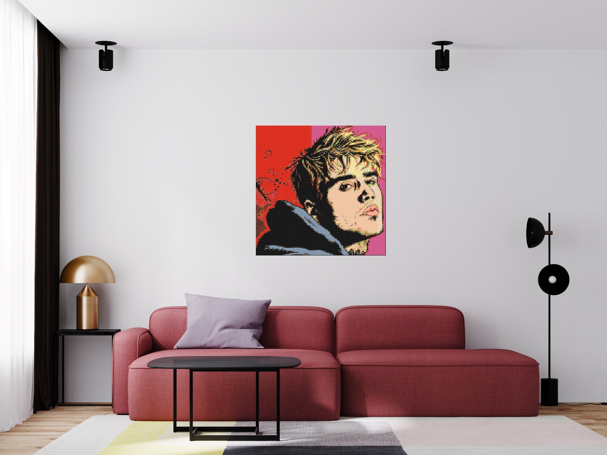 Justin Bieber - Brick Art Mosaic Kit 5x5 scene