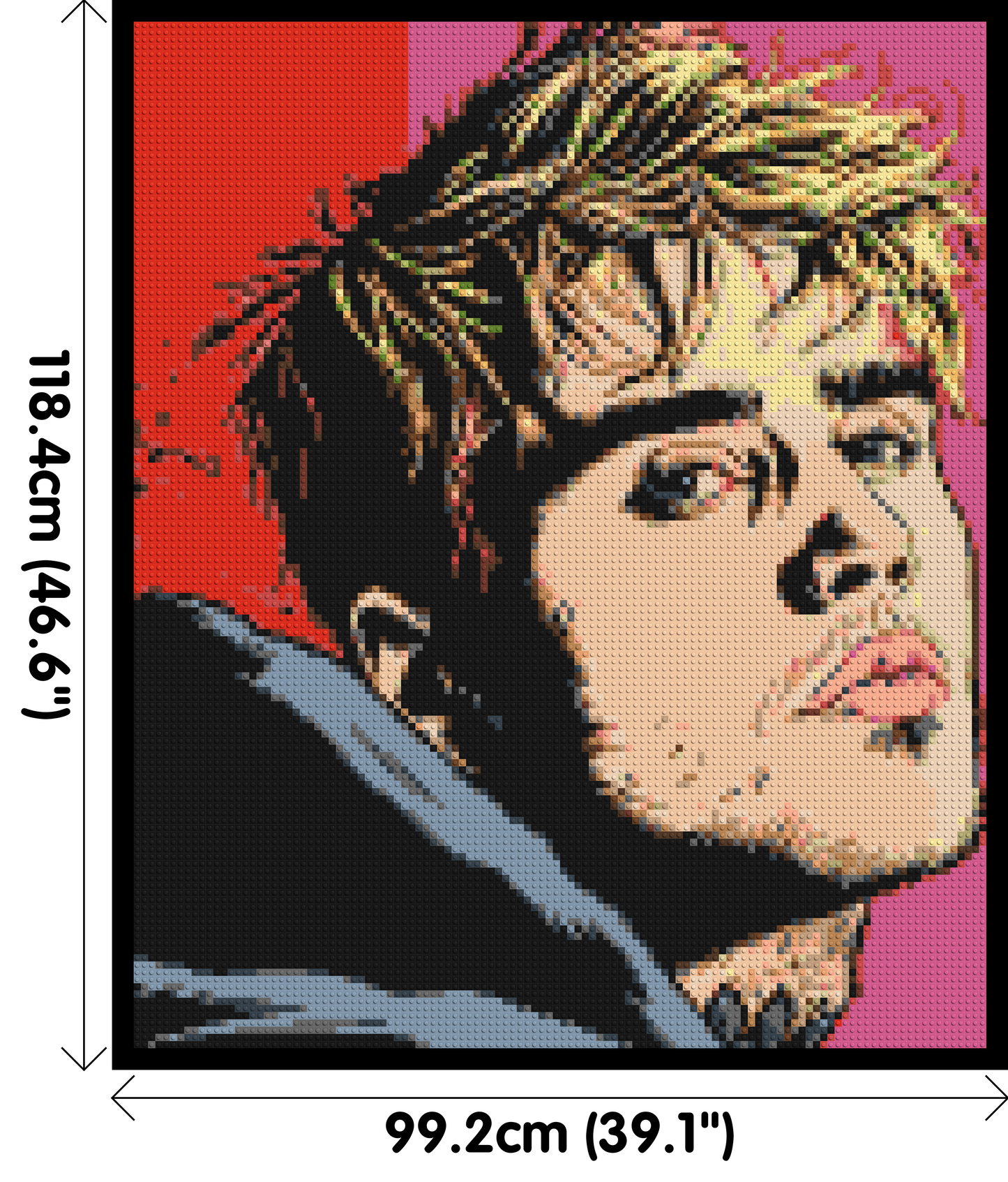 Justin Bieber - Brick Art Mosaic Kit 5x6 large