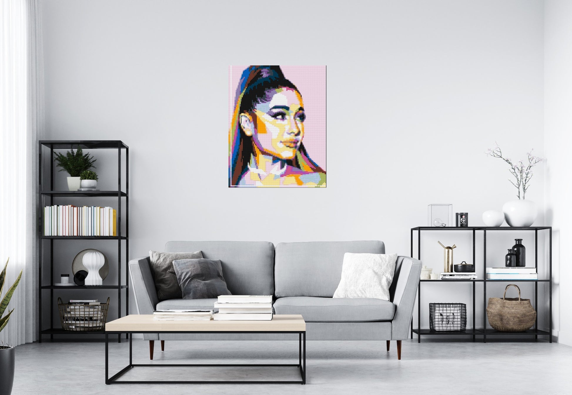 Ariana Grande - Brick Art Mosaic Kit 4x5 scene