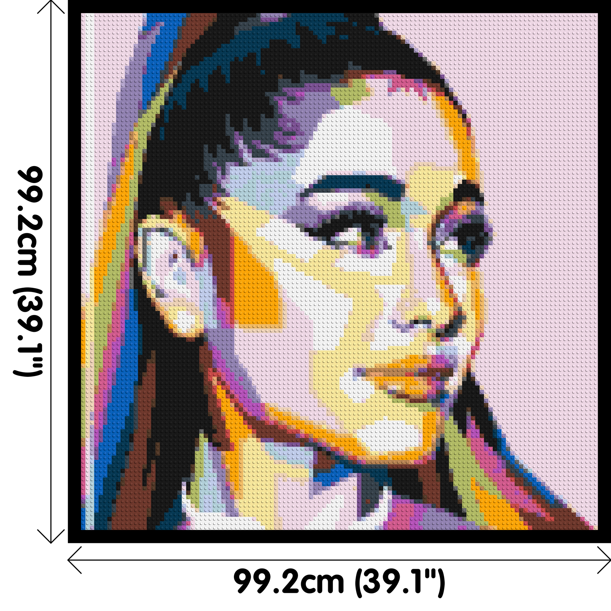 Ariana Grande - Brick Art Mosaic Kit 5x5 dimensions with frame