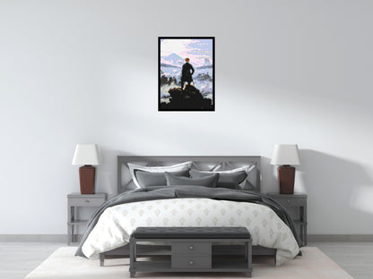 Wanderer Above the Sea of Fog by Caspar D. Friedrich  - Brick Art Mosaic Kit 3x4 large
