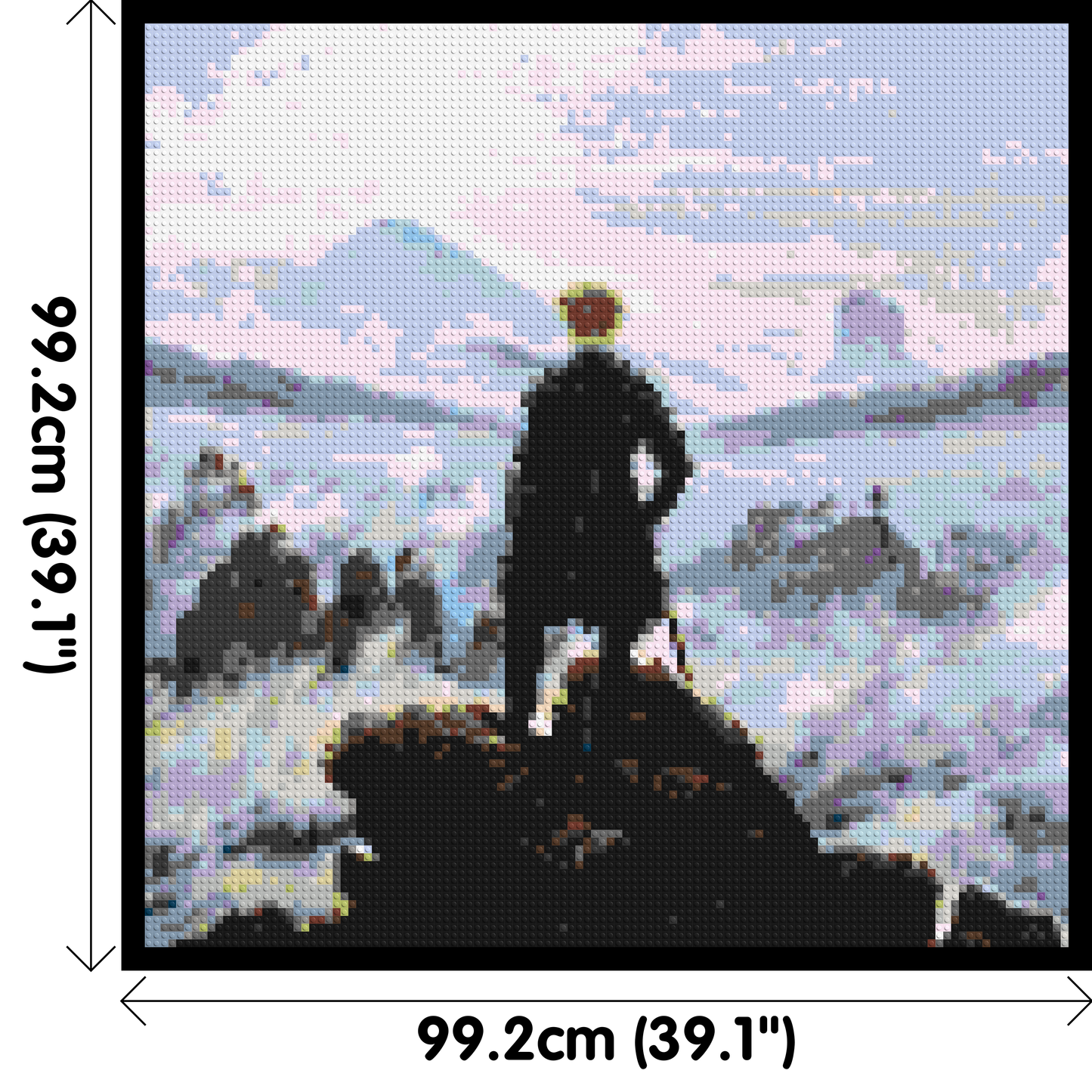 Wanderer Above the Sea of Fog by Caspar D. Friedrich  - Brick Art Mosaic Kit 5x5 large