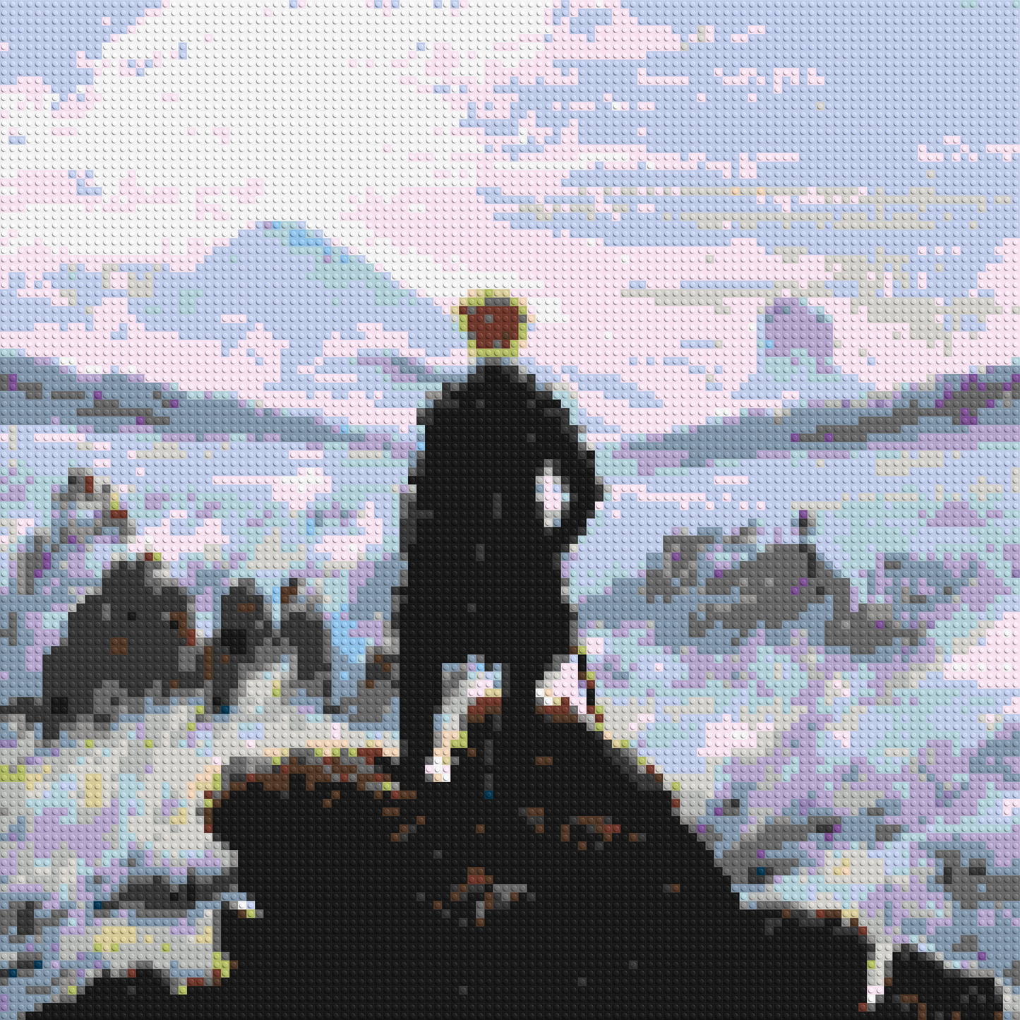 Wanderer Above the Sea of Fog by Caspar D. Friedrich  - Brick Art Mosaic Kit 5x5 large