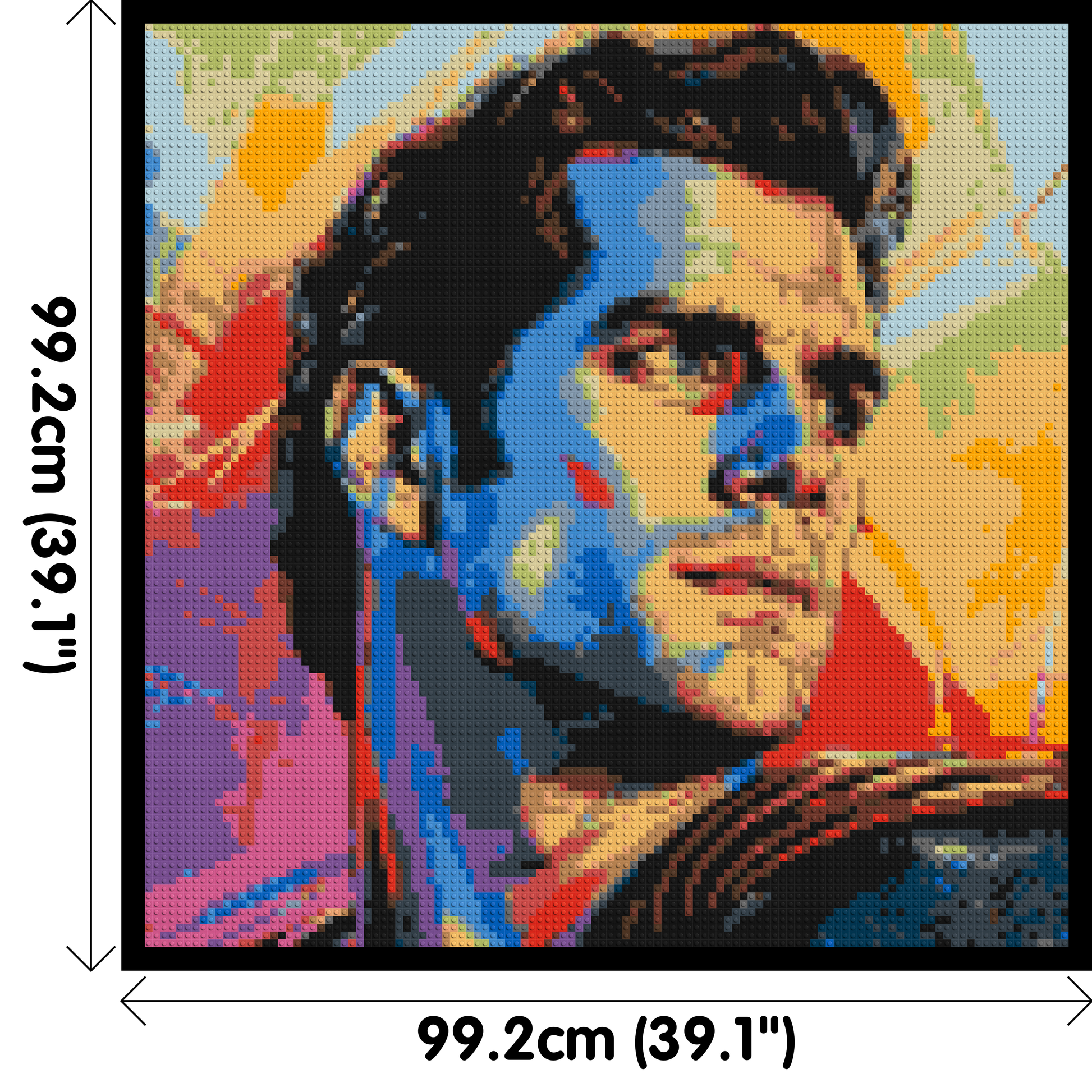 Henry Cavill - Brick Art Mosaic Kit 5x5 dimensions with frame