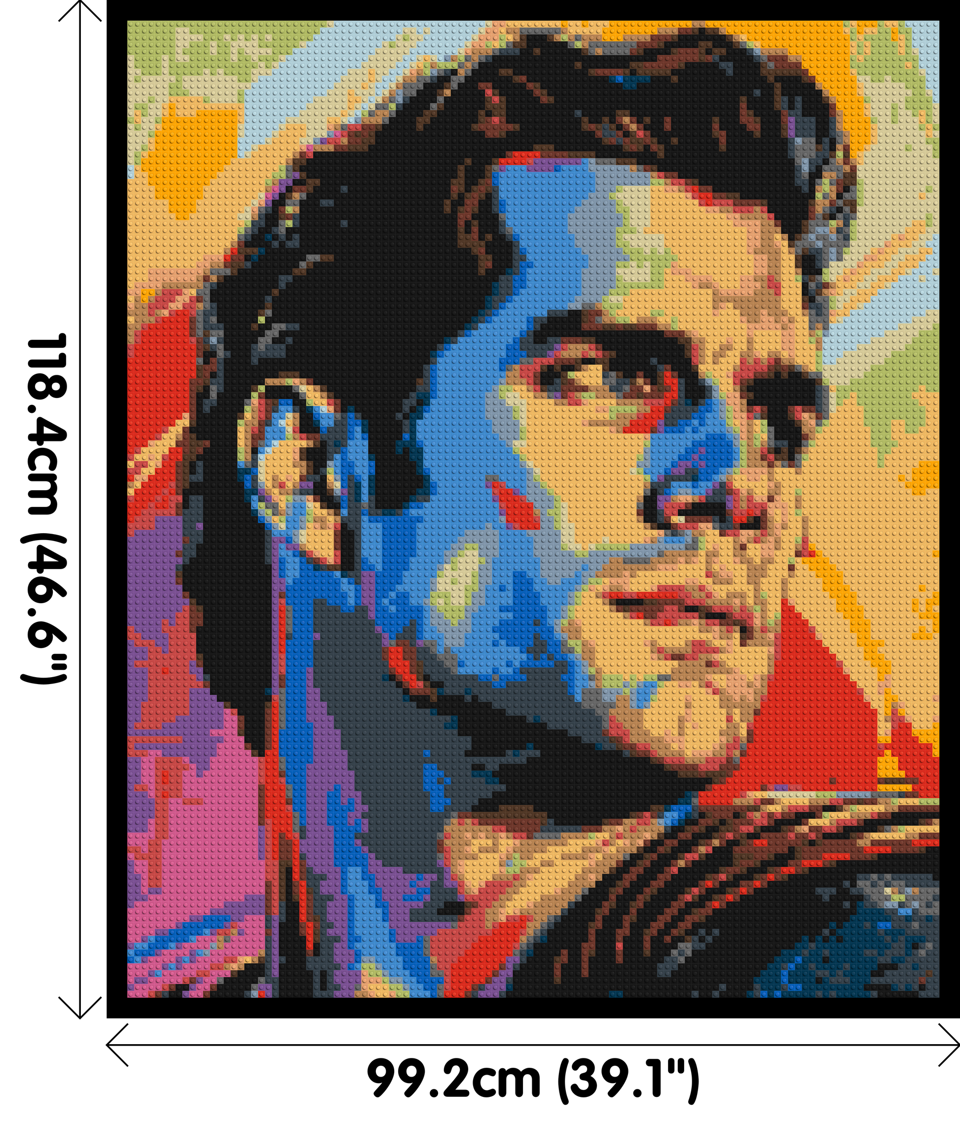 Henry Cavill - Brick Art Mosaic Kit 5x6 dimensions with frame