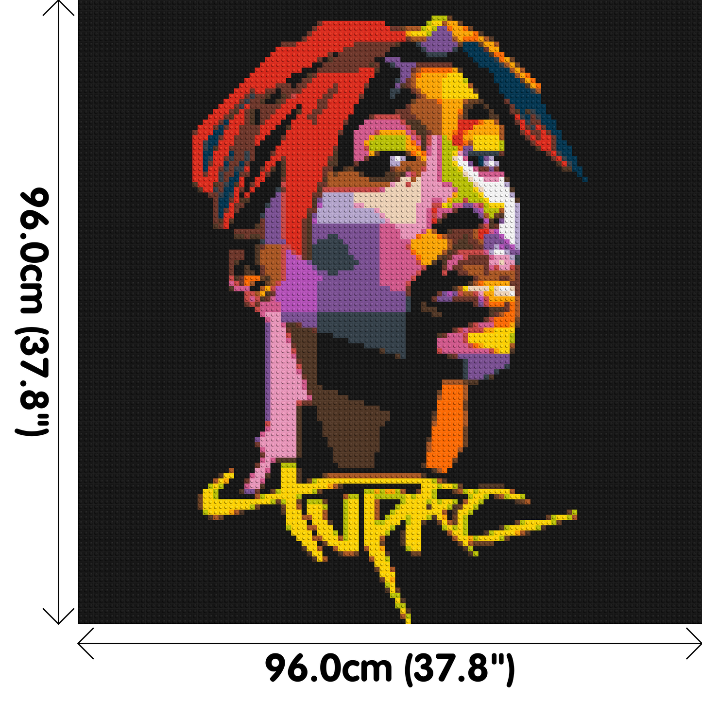 Tupac Shakur - Brick Art Mosaic Kit 5x5 large