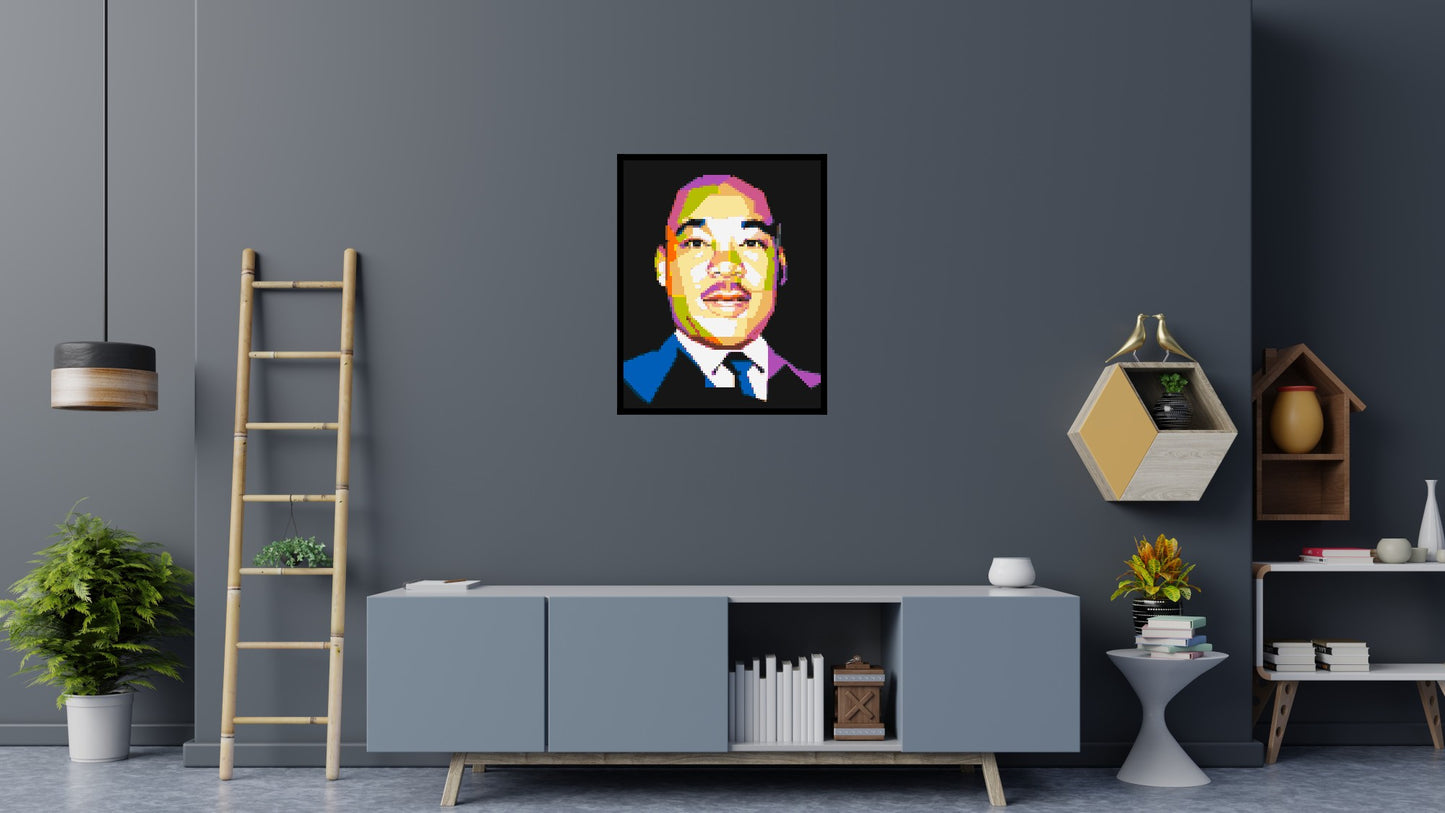 Martin Luther King Jr. - Brick Art Mosaic Kit 4x5 large