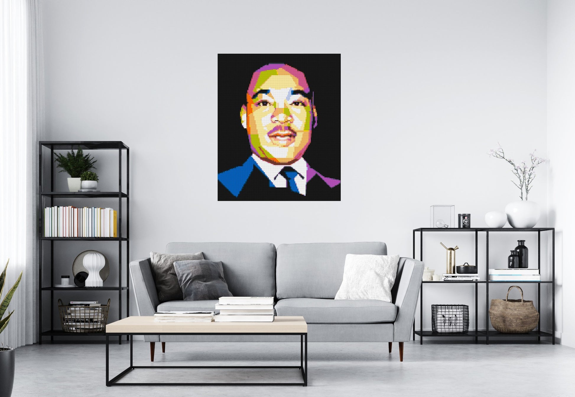 Martin Luther King Jr. - Brick Art Mosaic Kit 5x6 scene