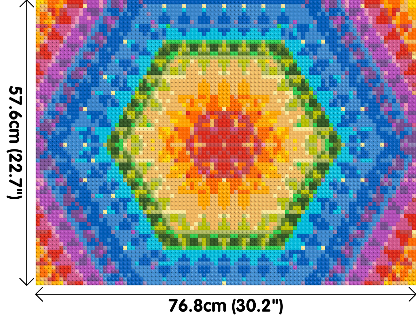 Abstract Pattern #8 - Brick Art Mosaic Kit 4x3 large