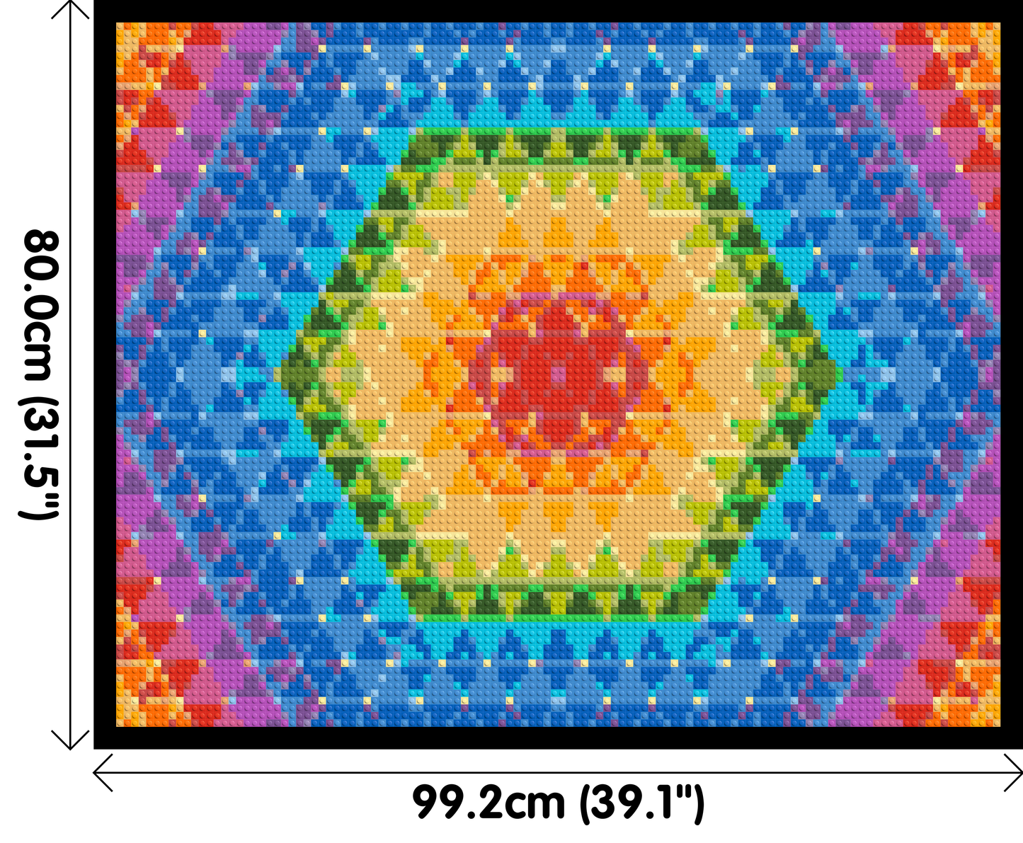 Abstract Pattern #8 - Brick Art Mosaic Kit 5x4 large