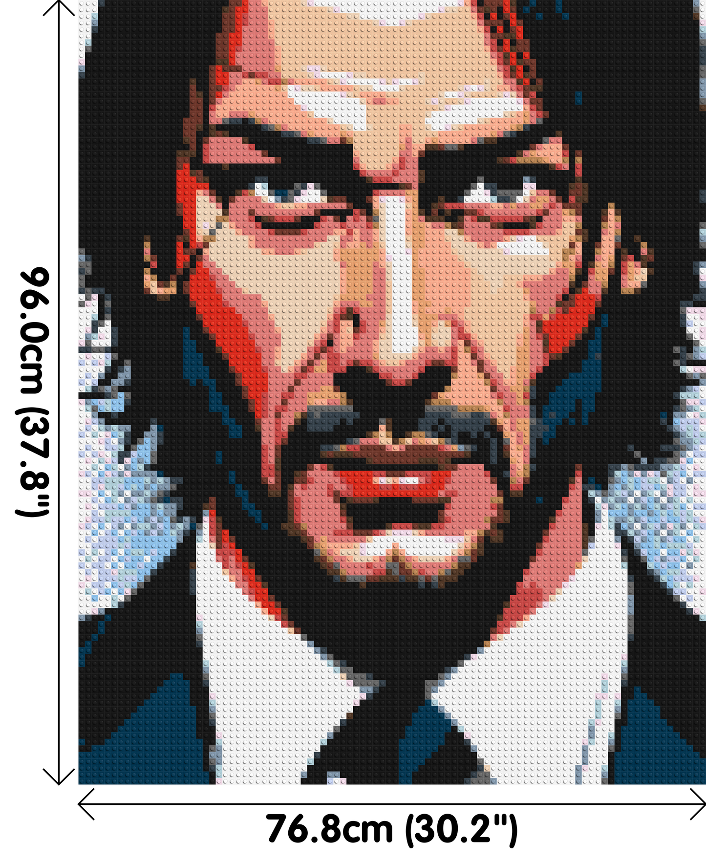 Keanu Reeves as John Wick - Brick Art Mosaic Kit 4x5 large